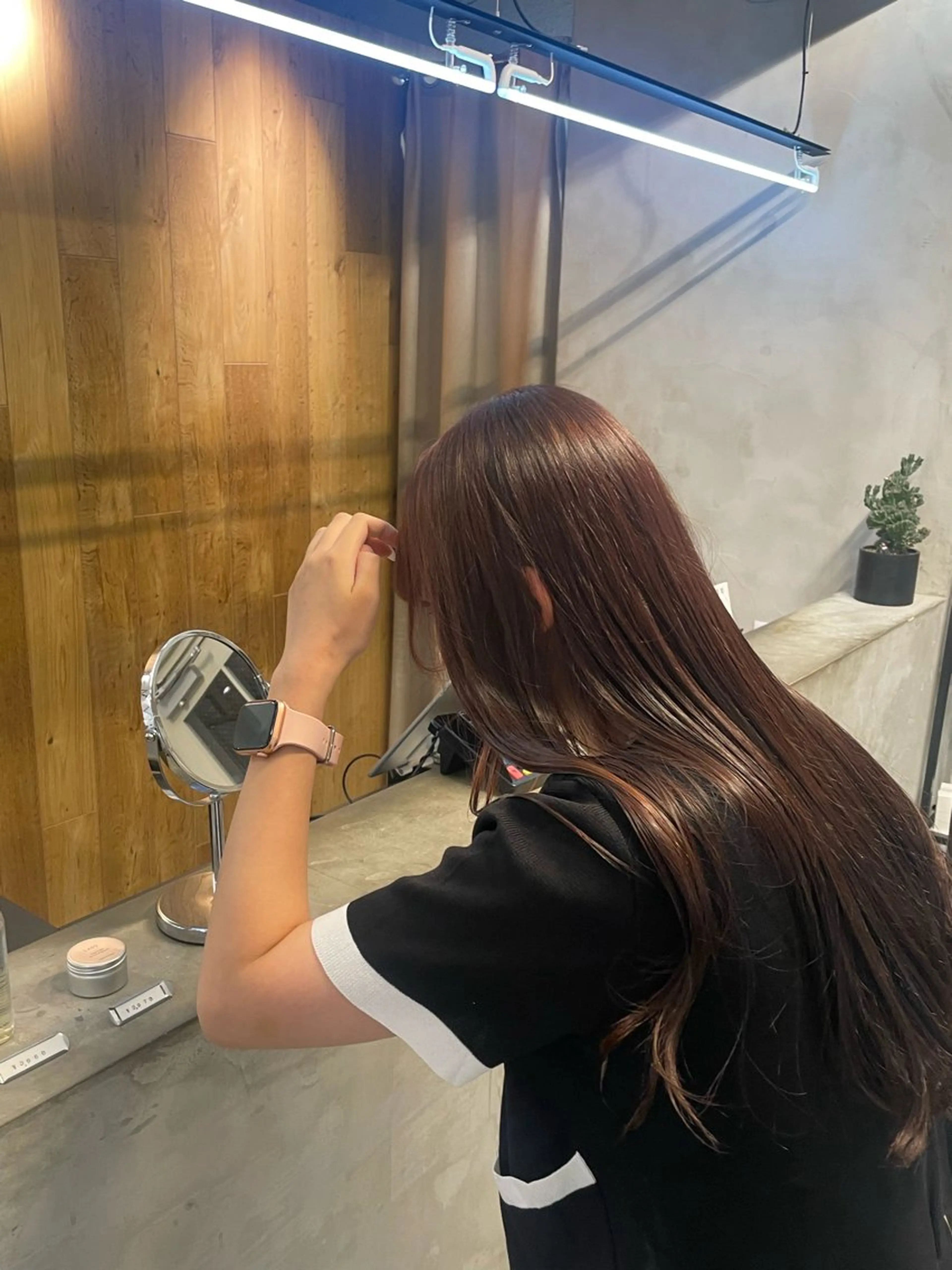 ロング カラー ヘアカラー とば みゆうのヘアスタイル