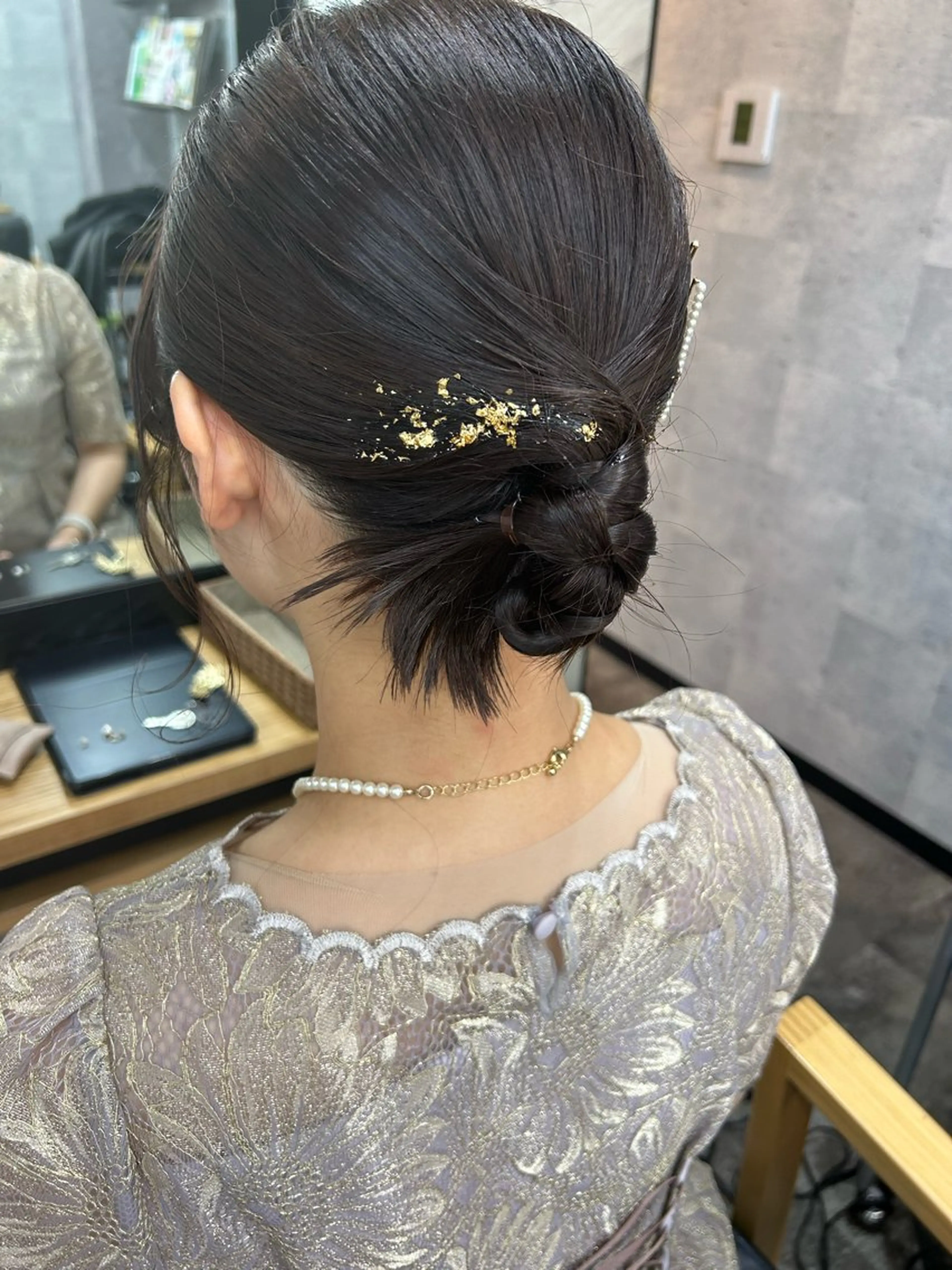ミディアム ヘアアレンジ ヘアセット 飯塚 沙衣のヘアスタイル