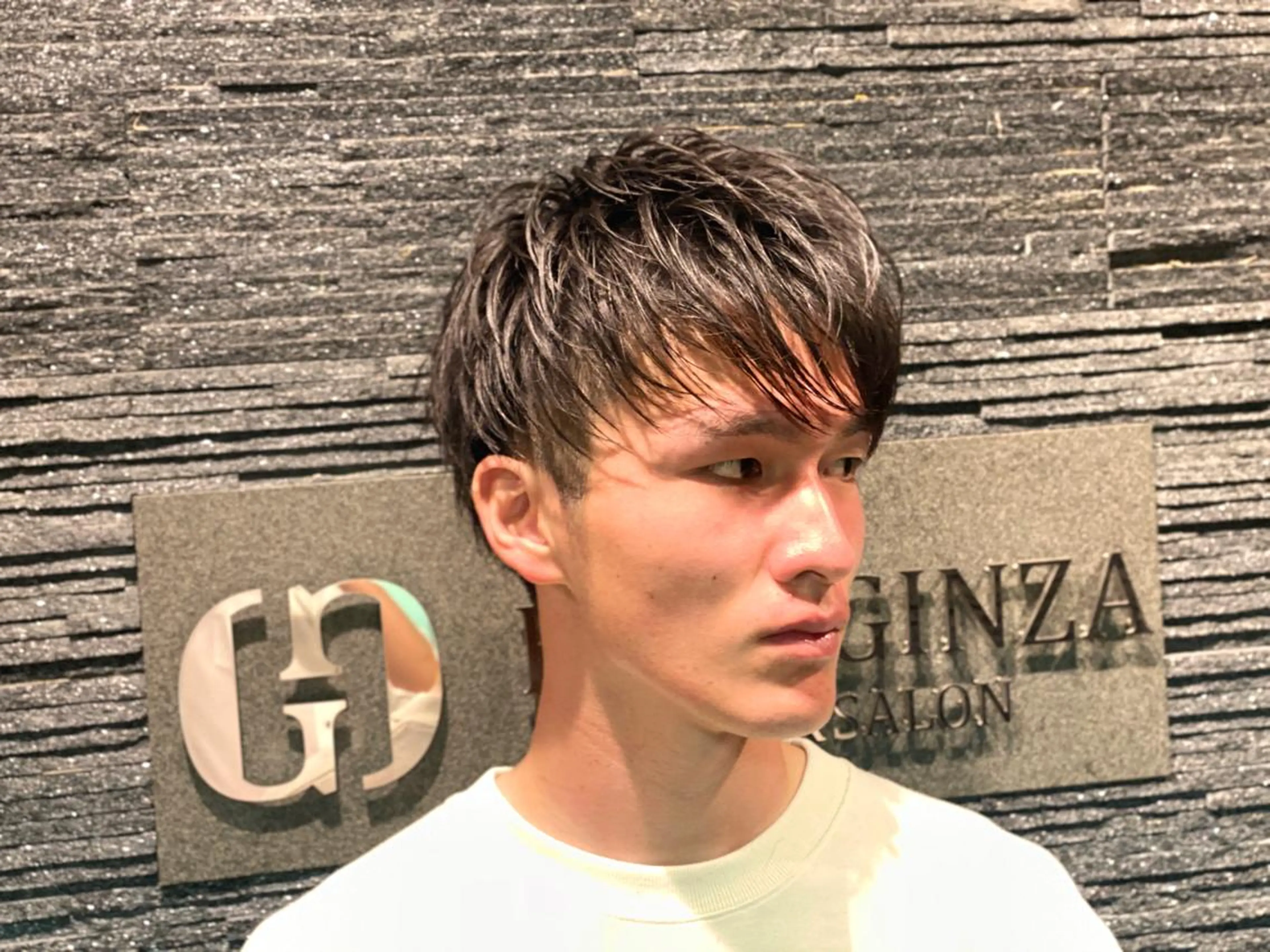 ミディアム メンズ HIRO GINZA 池袋東口店所属・林田 龍明のヘアスタイル