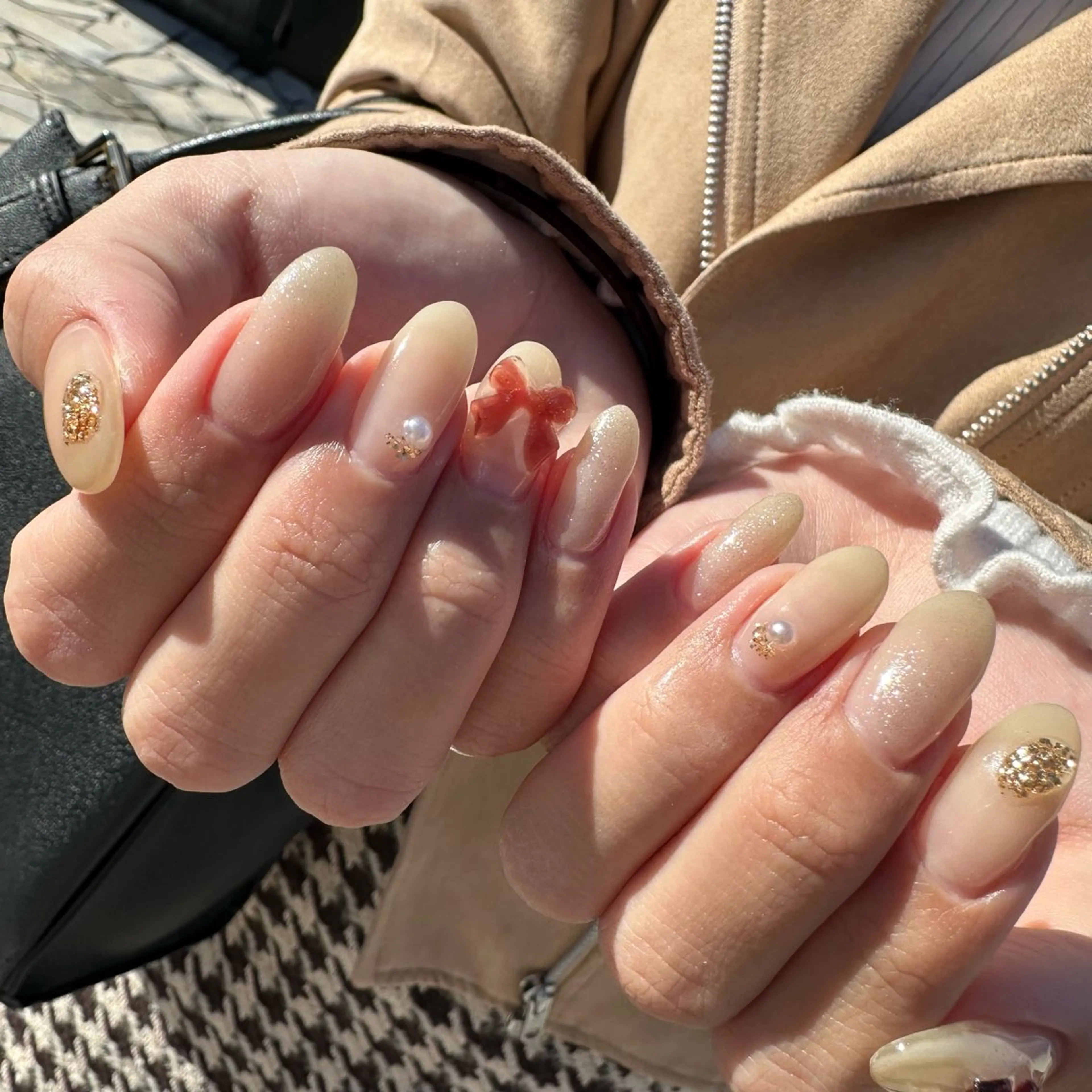 ネイル ゴールド ハンドネイル nailsalon soie所属・soie/ YAEのネイルデザイン