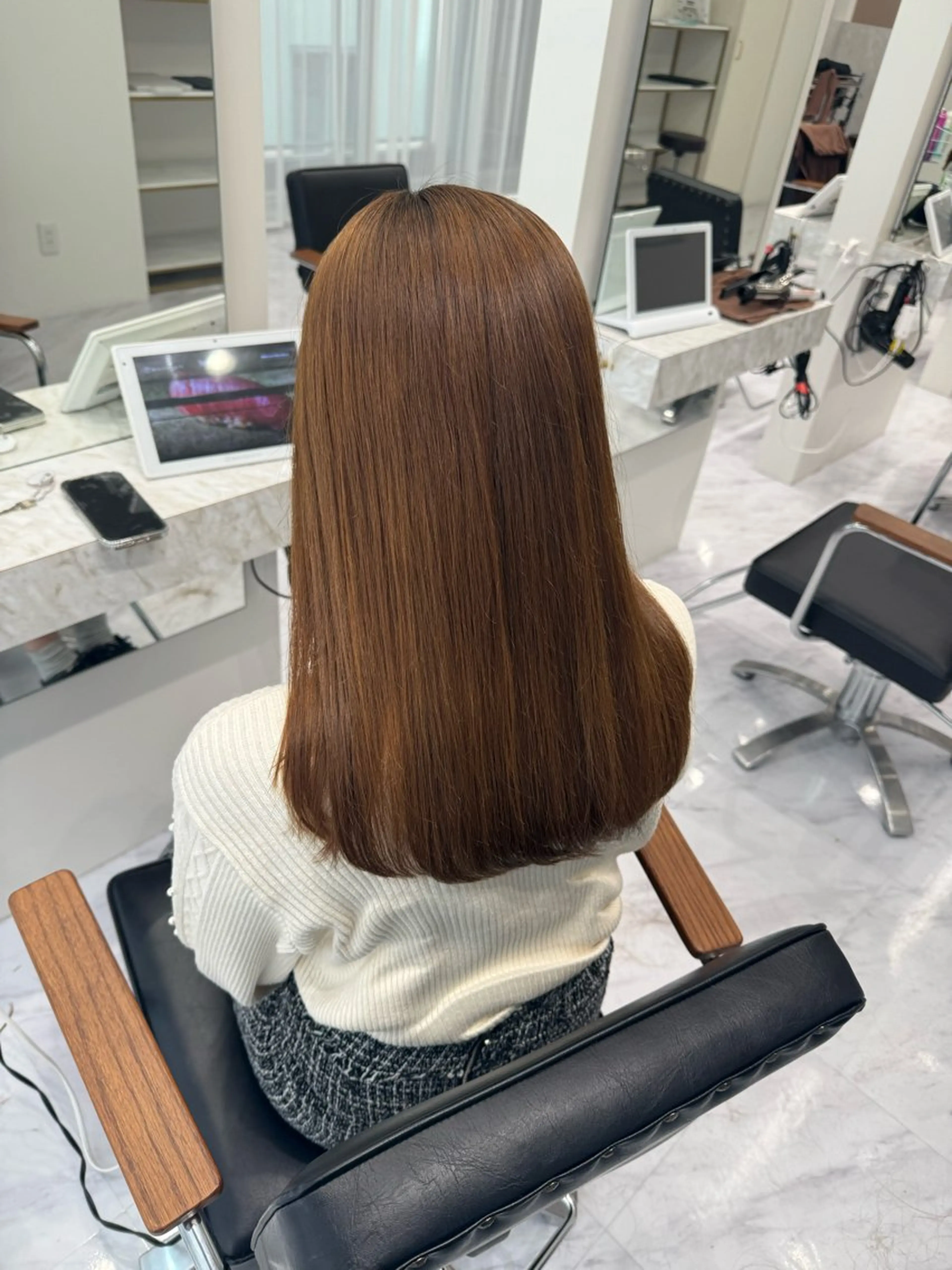 セミロング 西川 ことねのヘアスタイル