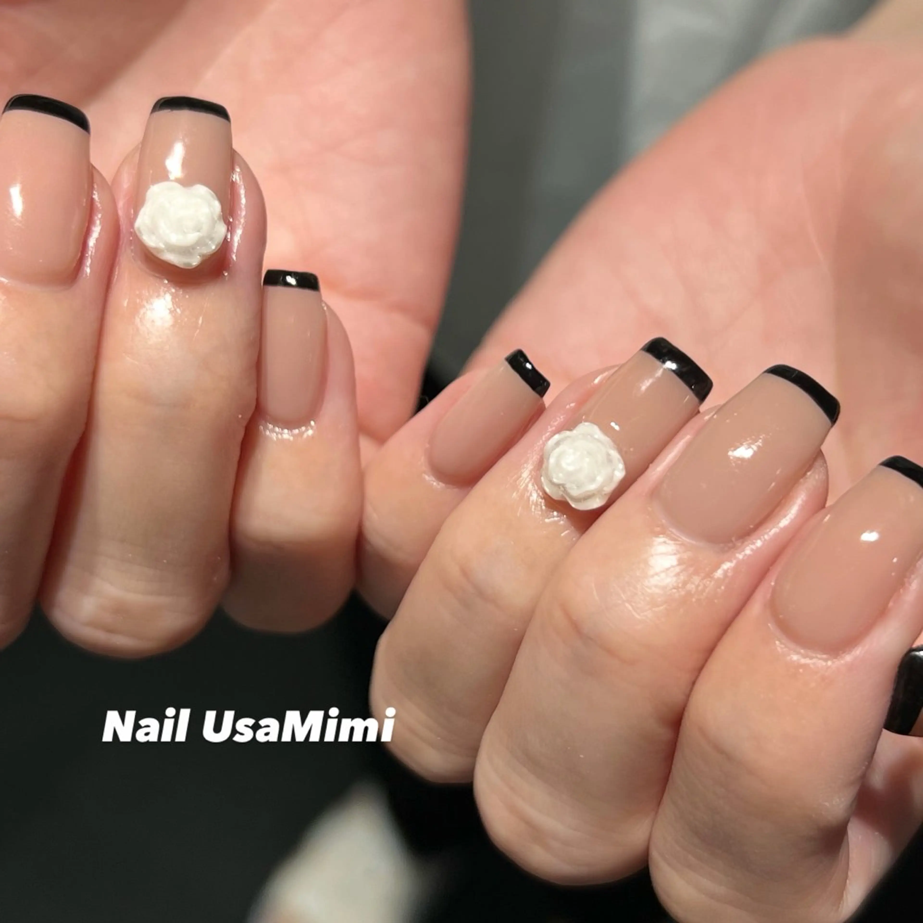 ミディアム ハンドネイル 本町Nail Usa Mimi SAKIのネイルデザイン