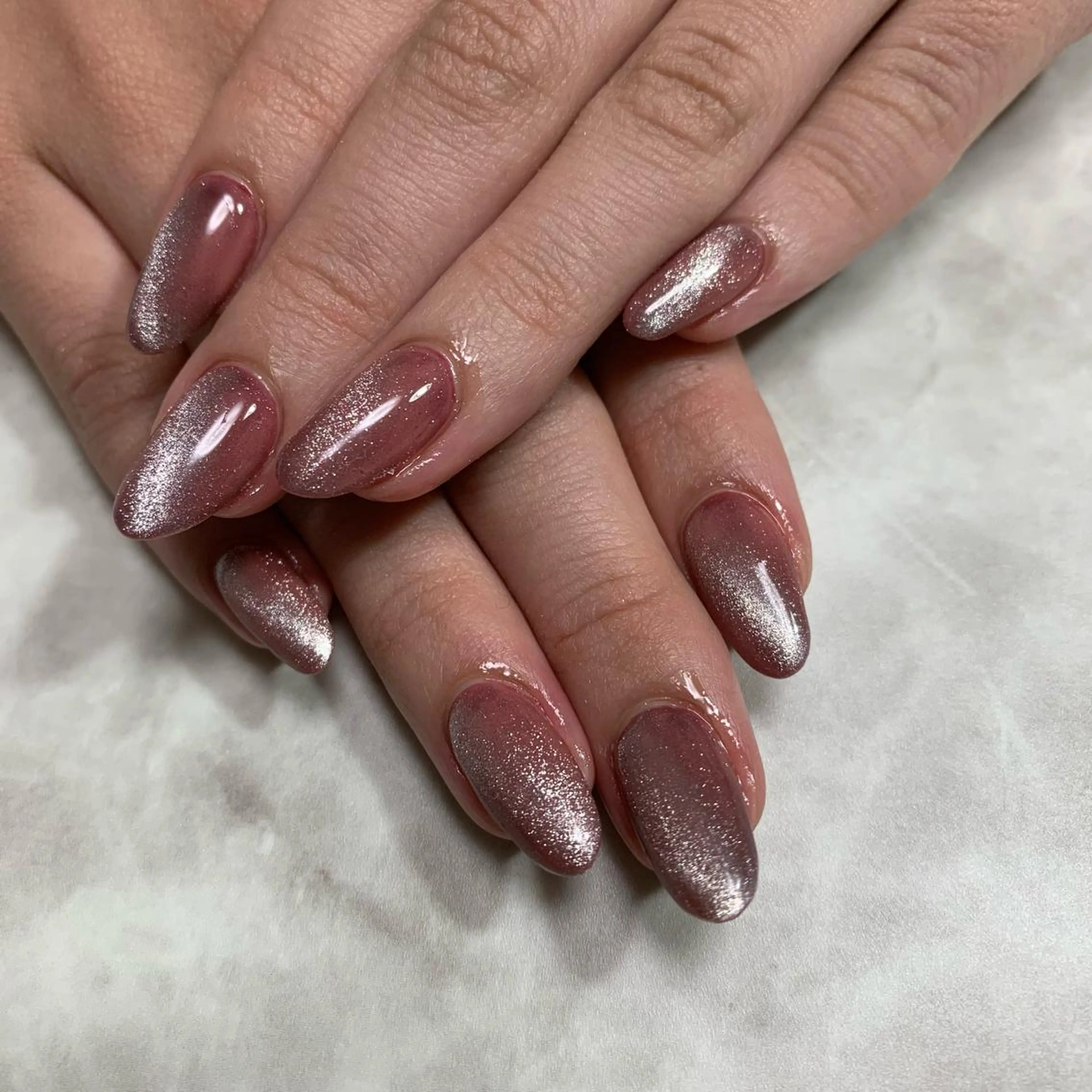 ネイル マグネットネイル ワンカラーネイル salon Hush Hushのネイルデザイン