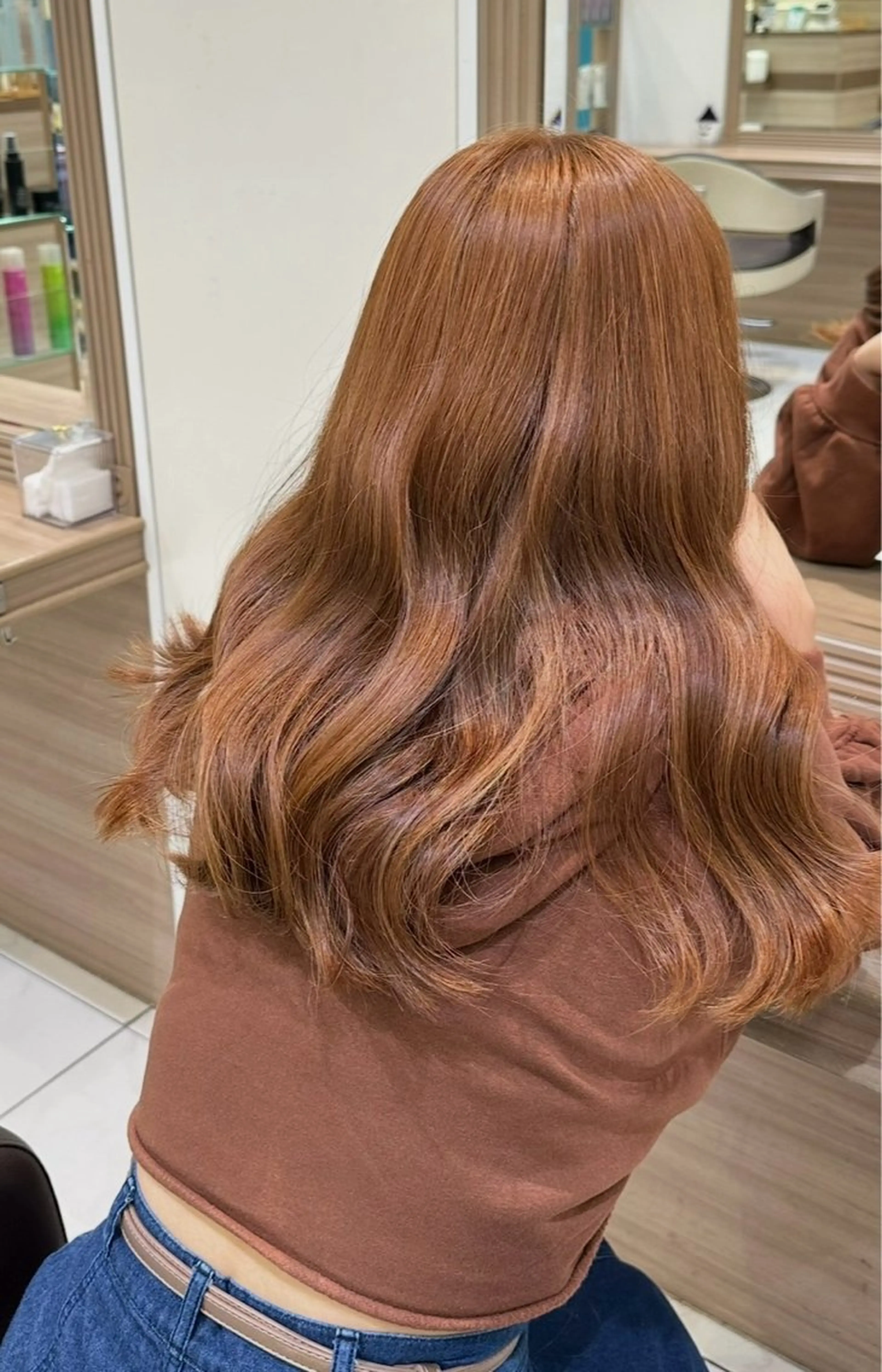 ロング カラー トリートメント ヘアカラー トリートメント 韓国レイヤー🇰🇷 Hiiro💜のヘアスタイル