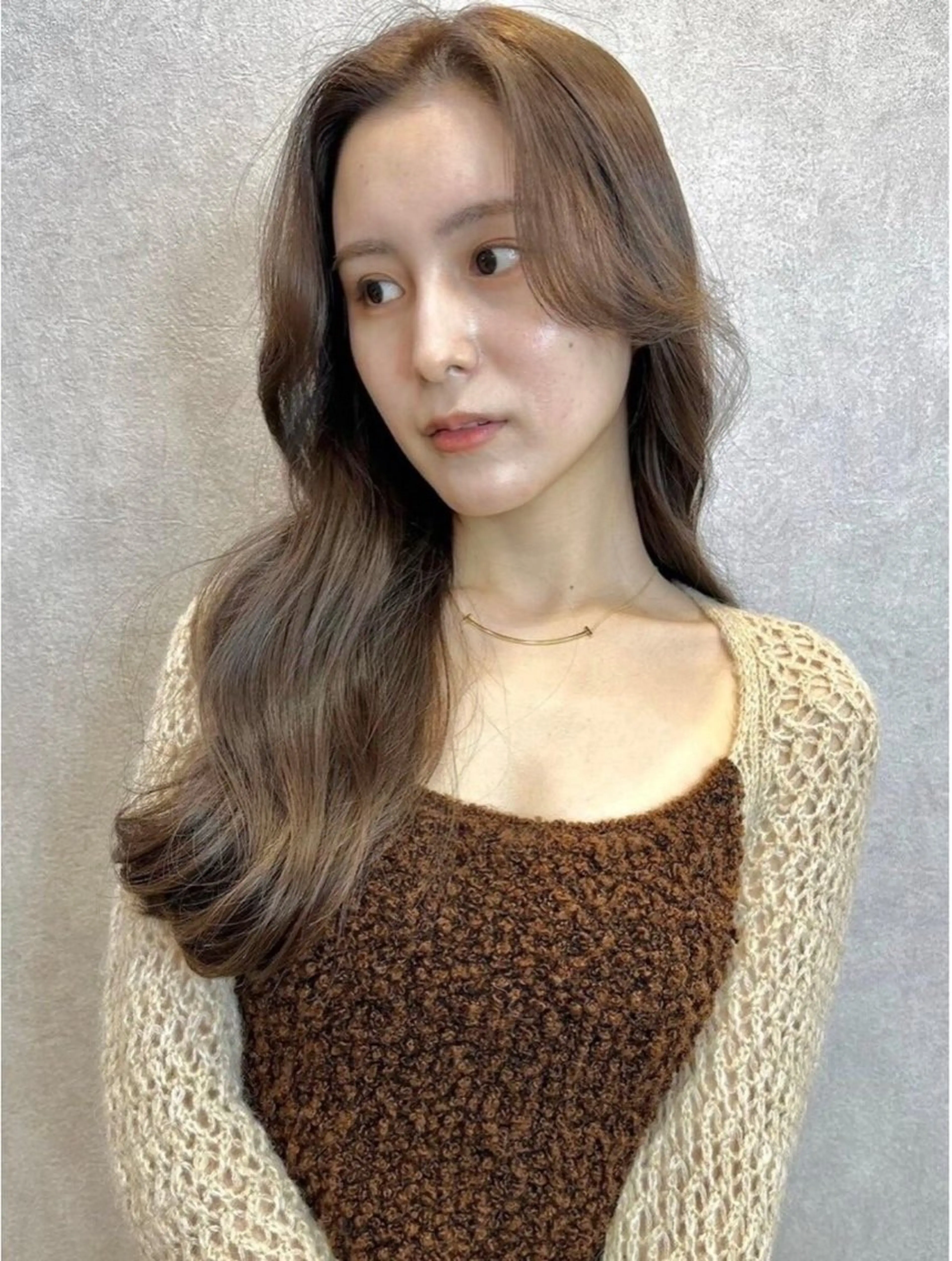 ロング カラー 透明感カラー🤎 中川智帆のヘアスタイル