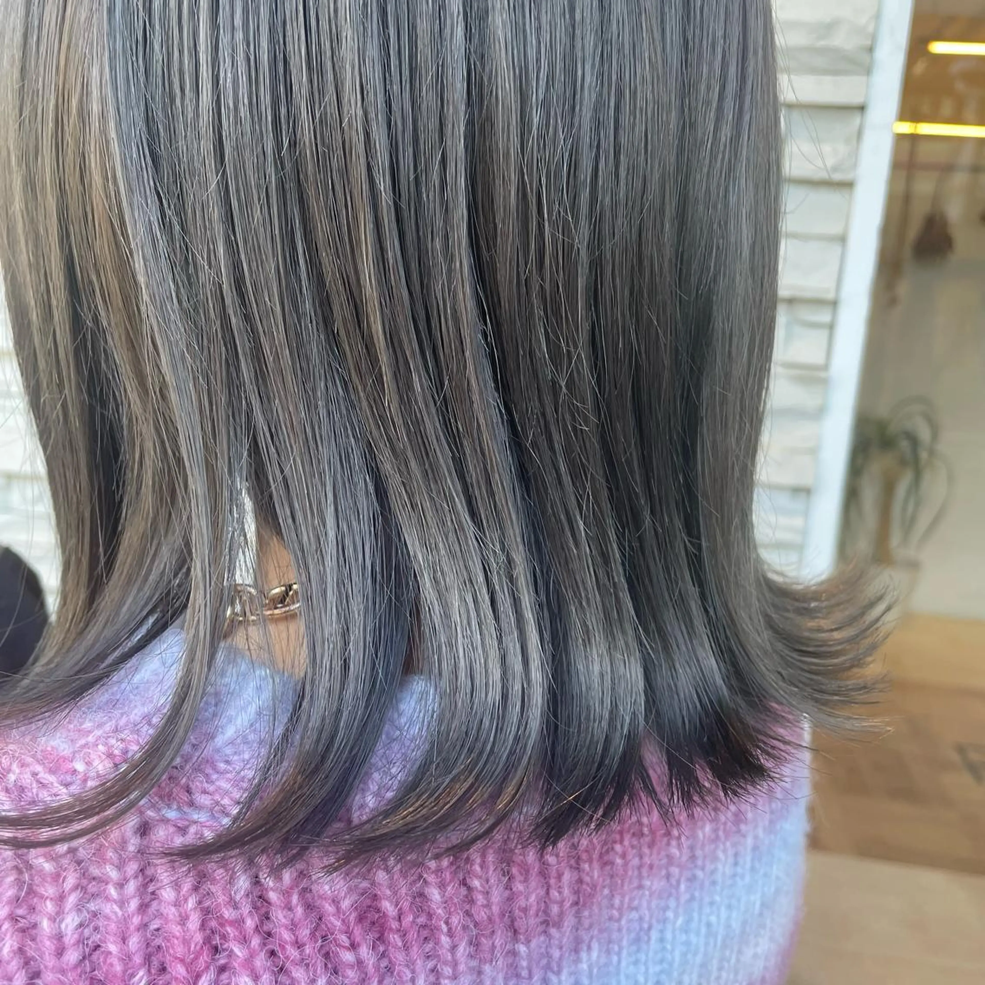 ショート カラー ダブルカラー グレージュ ふるはし みなのヘアスタイル