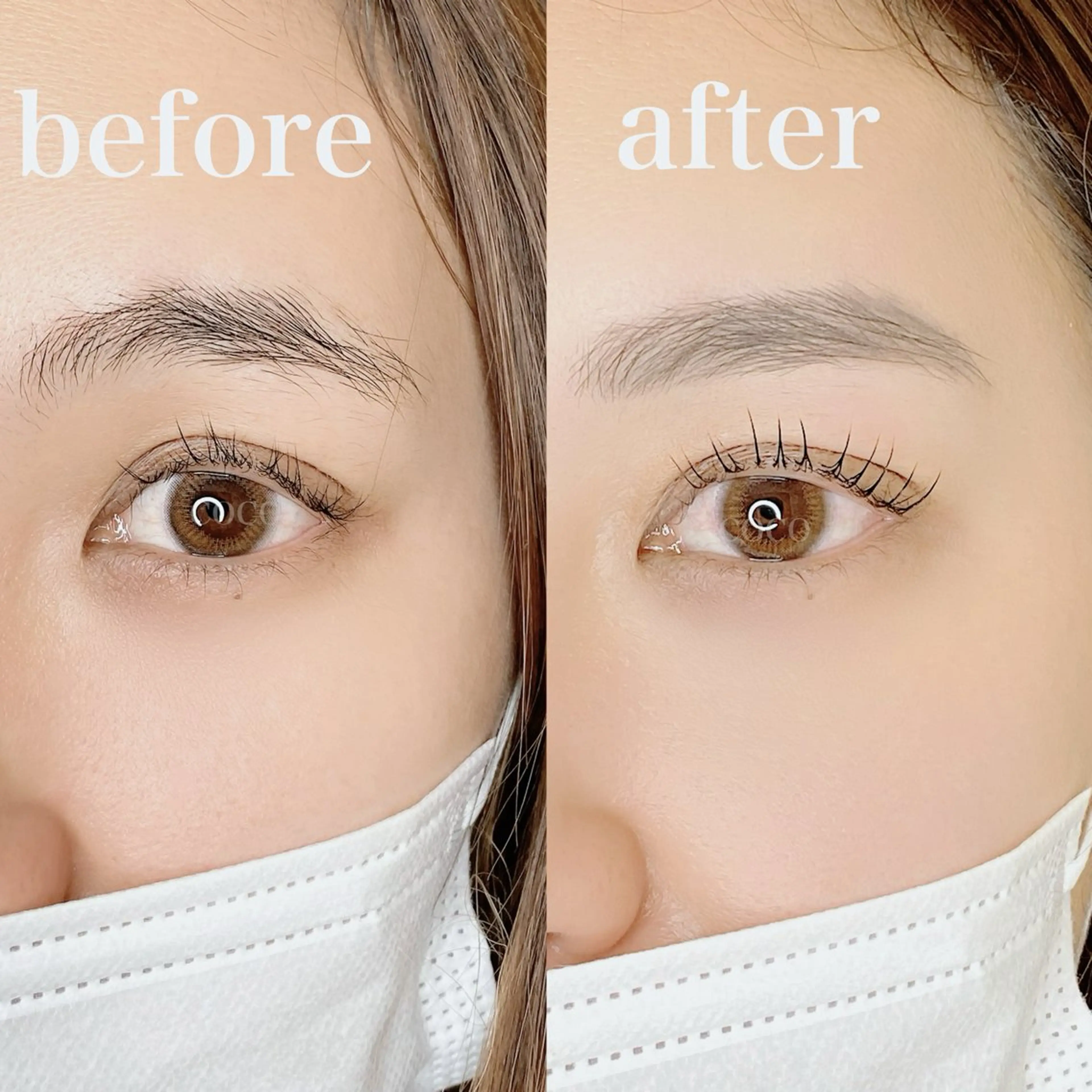 アイブロウ ワックス脱毛 眉カット eyebrow&eyelash COCO所属・salon COCOのマツエク・マツパデザイン
