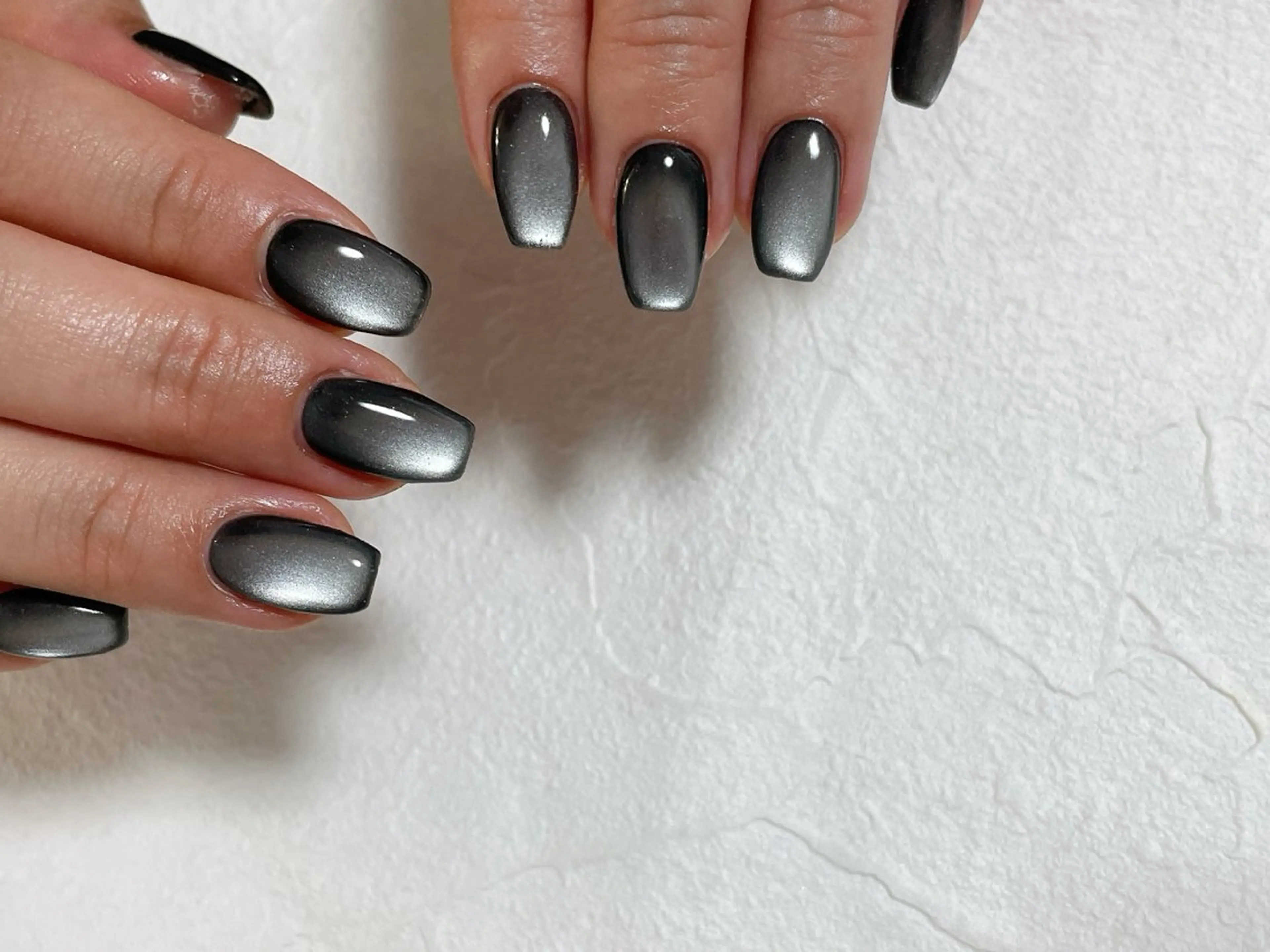 ネイル オーロラネイル フットネイル フレンチネイル ジェルネイル 韓国ネイル Mogu nail 二子玉川のネイルデザイン