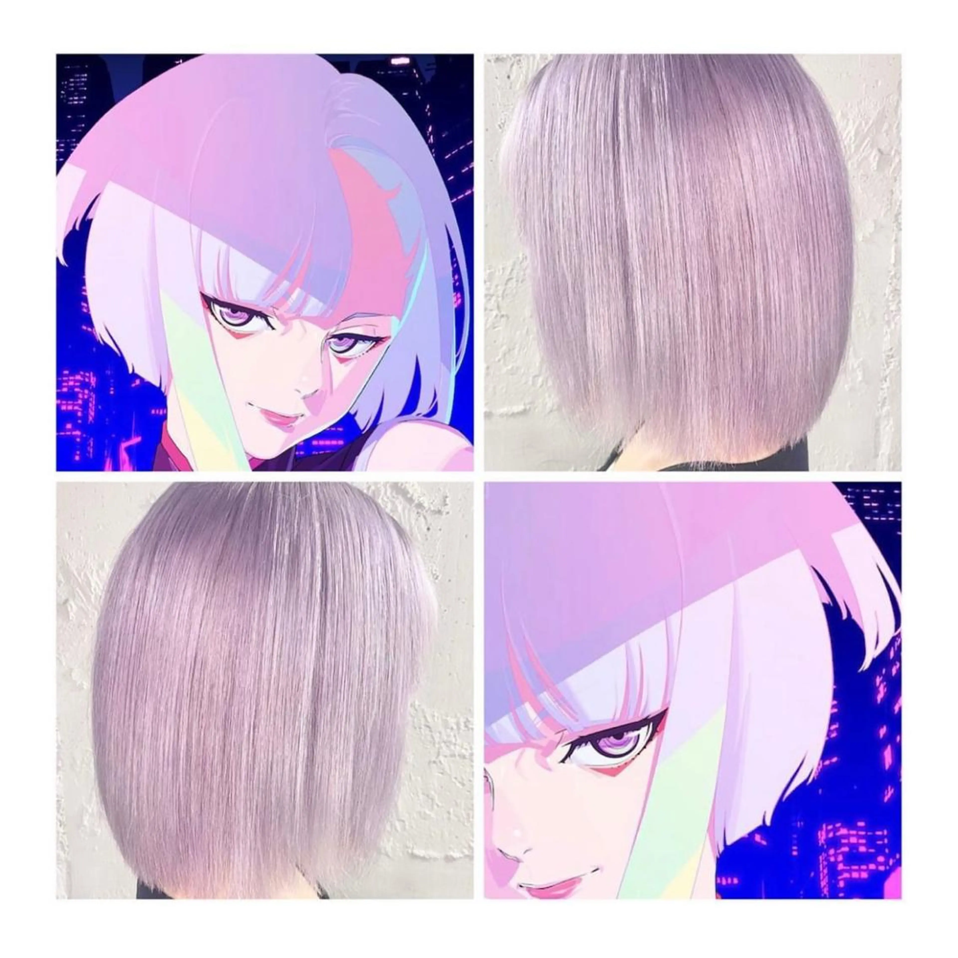 ショート カラー ブリーチ ラベンダーカラー GARU-ガル-所属・TSUNO🦖 派手髪/オタク美容師のヘアスタイル