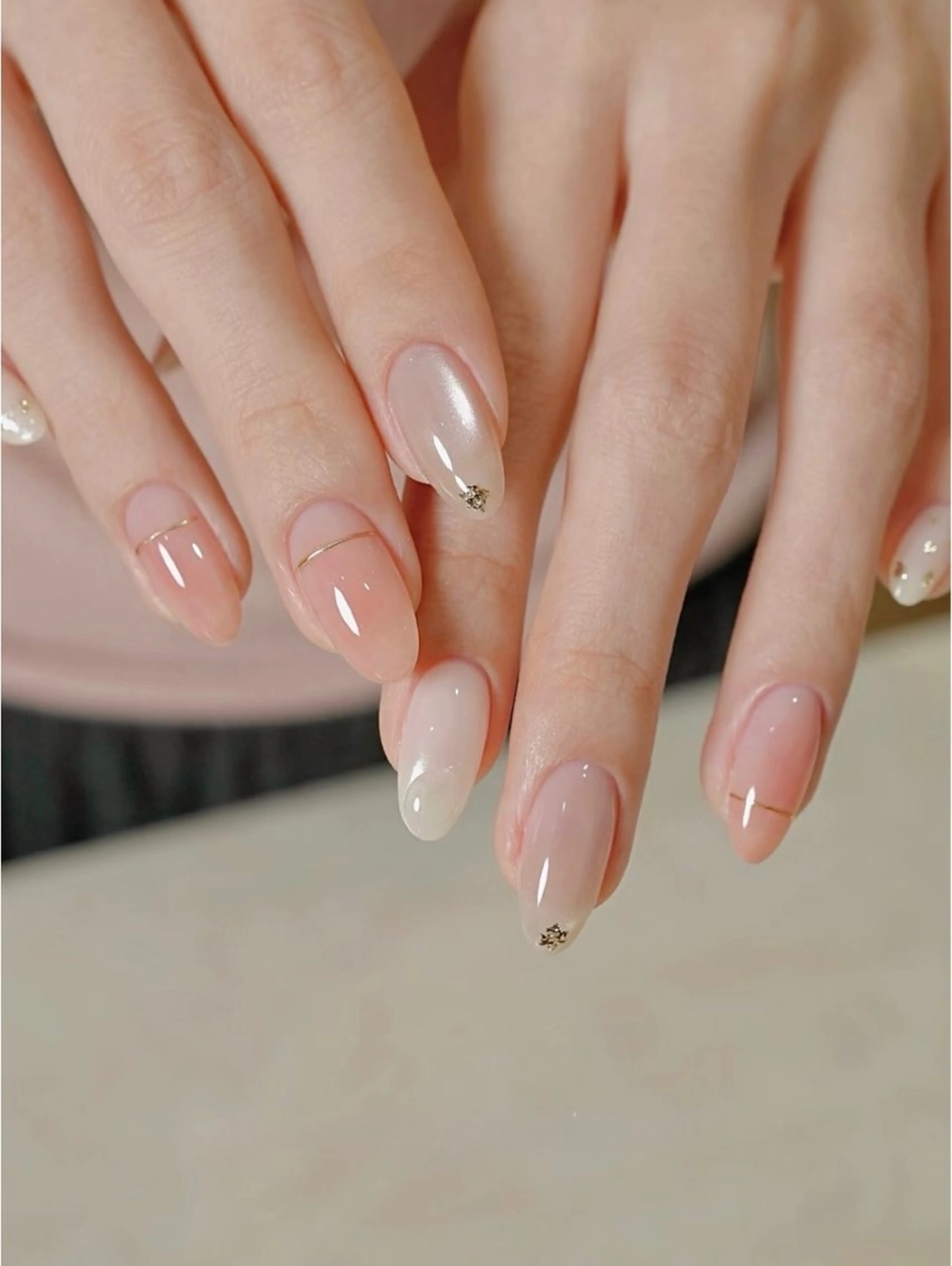 ネイル チークネイル 韓国ネイル マグネットネイル ミラーネイル ニュアンスネイル ハンドネイル H&B せつかのネイルデザイン