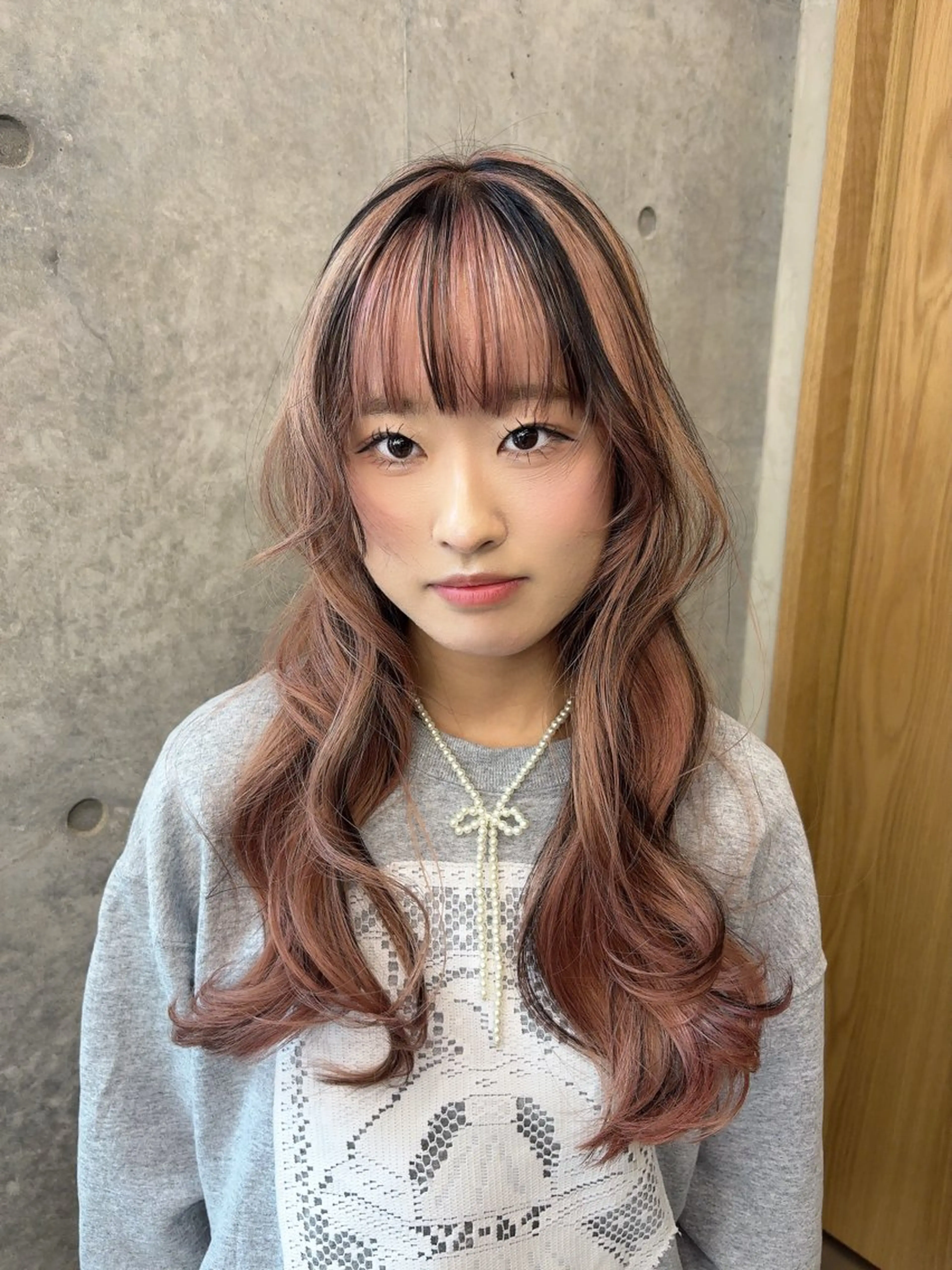 ロング カラー カット ヘアカラー トリートメント レイヤー/柔色 カラー/SAkiのヘアスタイル