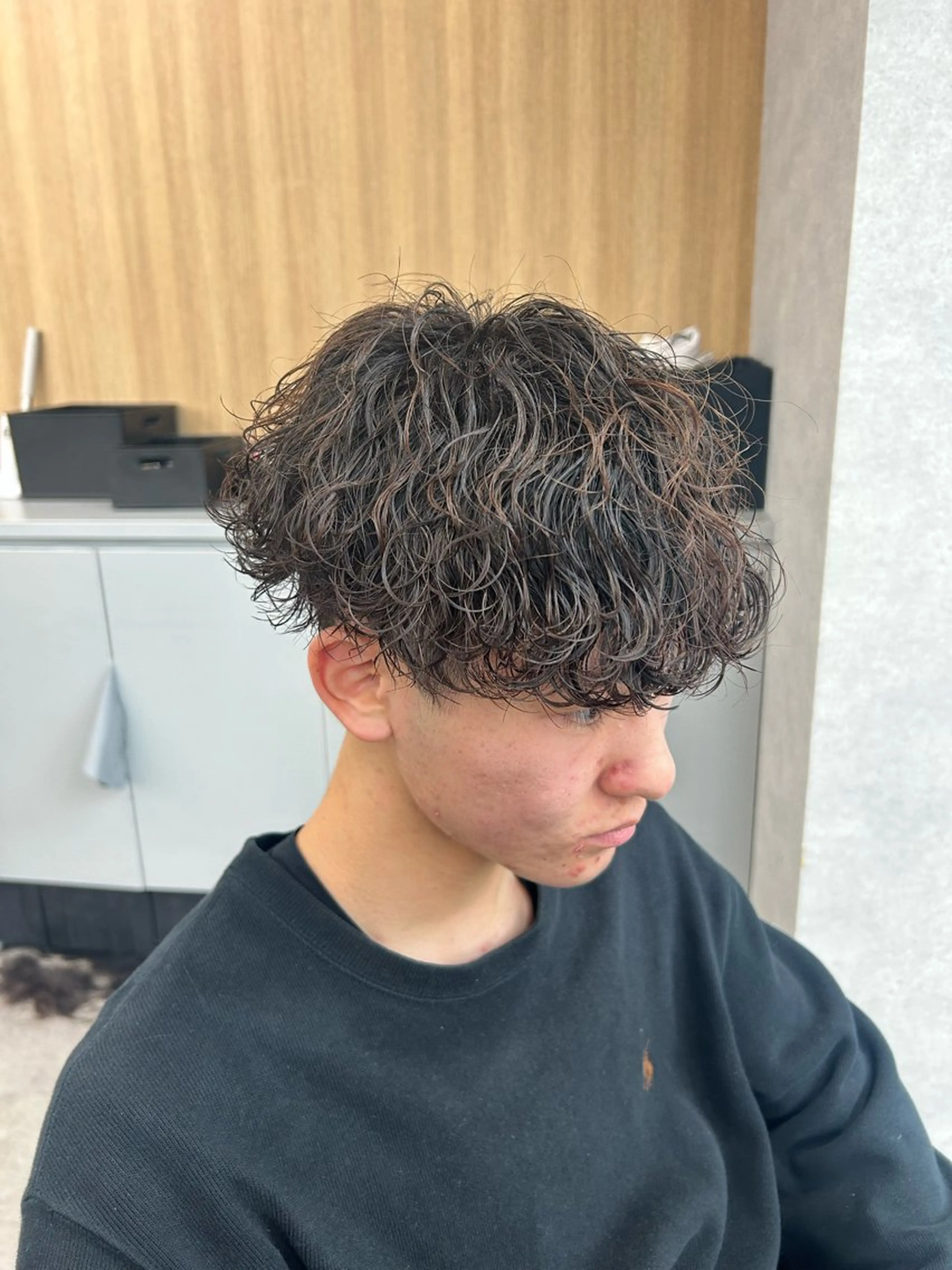 パーマ メンズ カット パーマ トリートメント ヘッドスパ ヘアセット イケメン製造機 🔥上原沙羅🔥のヘアスタイル