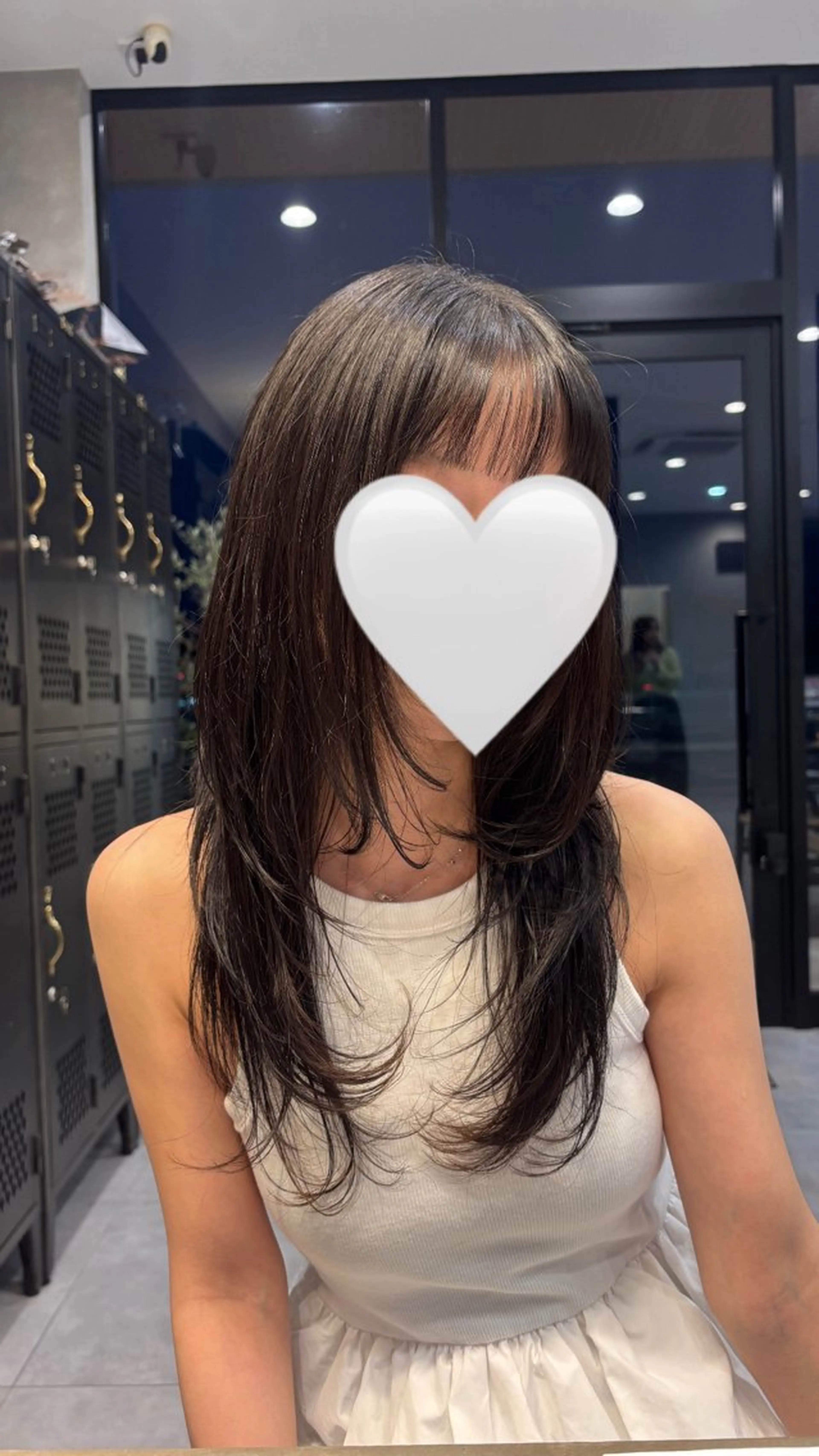 ロング カット 水野 志保のヘアスタイル