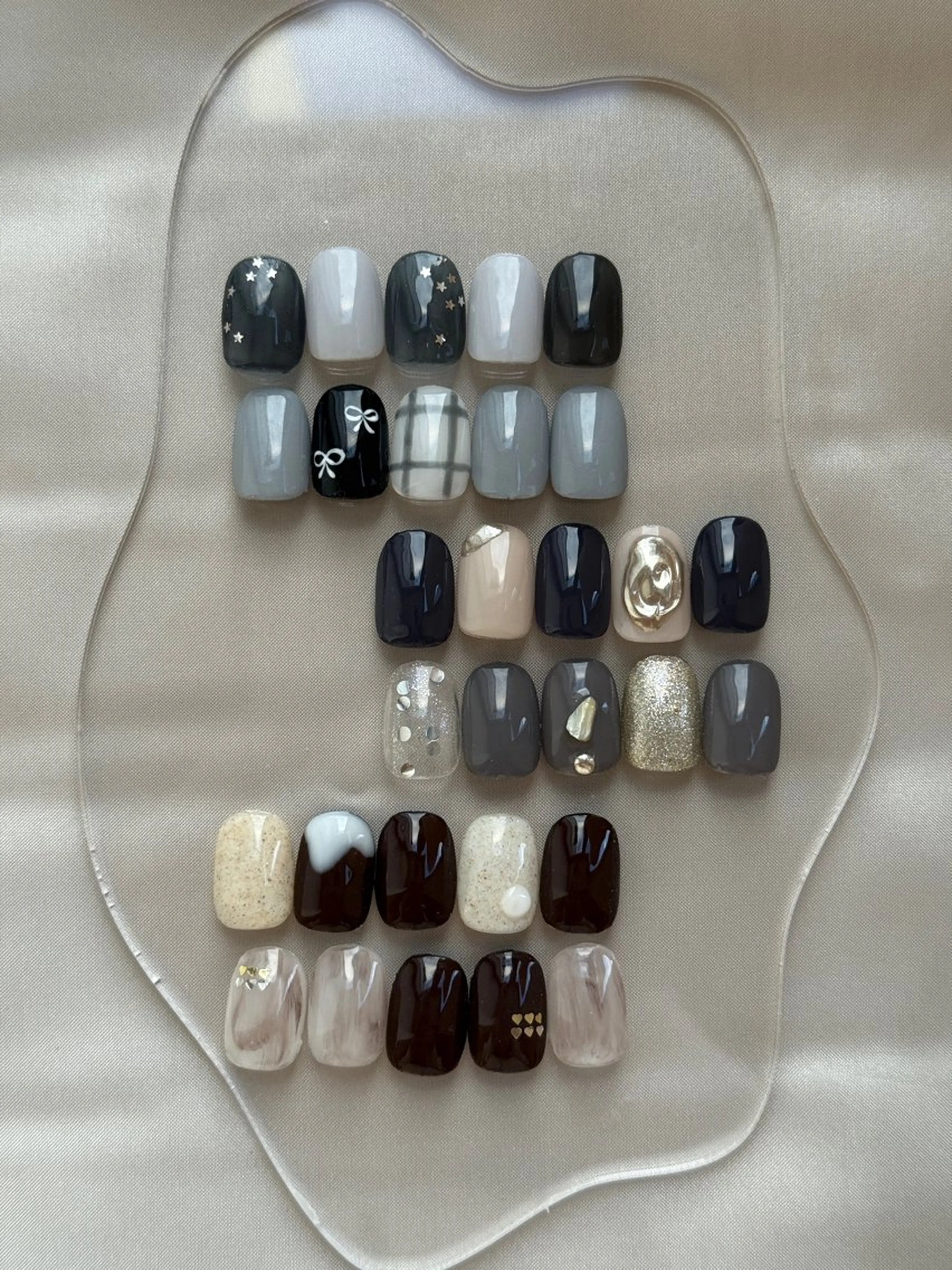 ネイル シンプルネイル ハンドネイル 深田 美雪のネイルデザイン