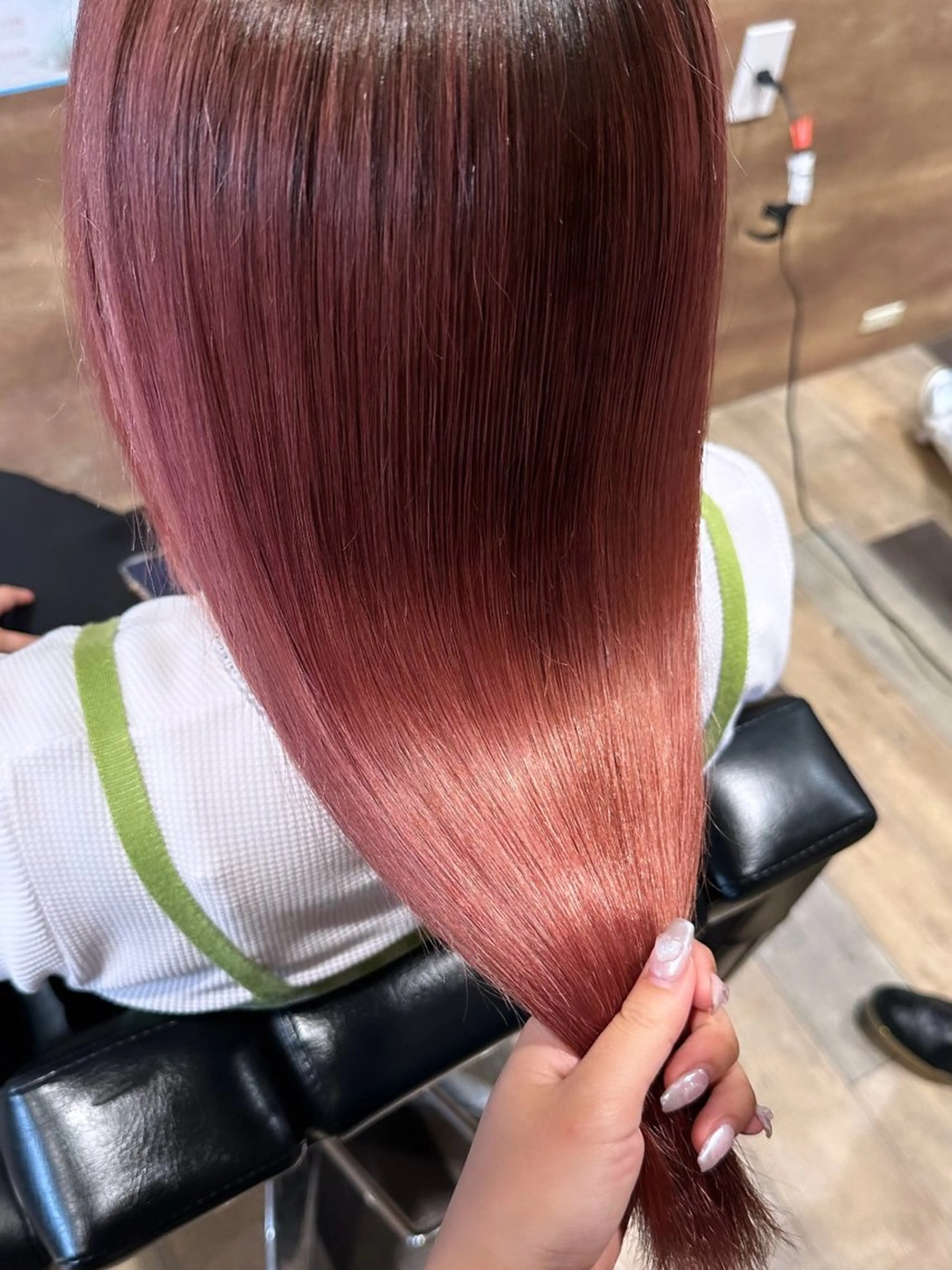 ロング カラー 縮毛矯正 トリートメント 柔らかいcolor ￤韓国￤🩰マユ🩰のヘアスタイル