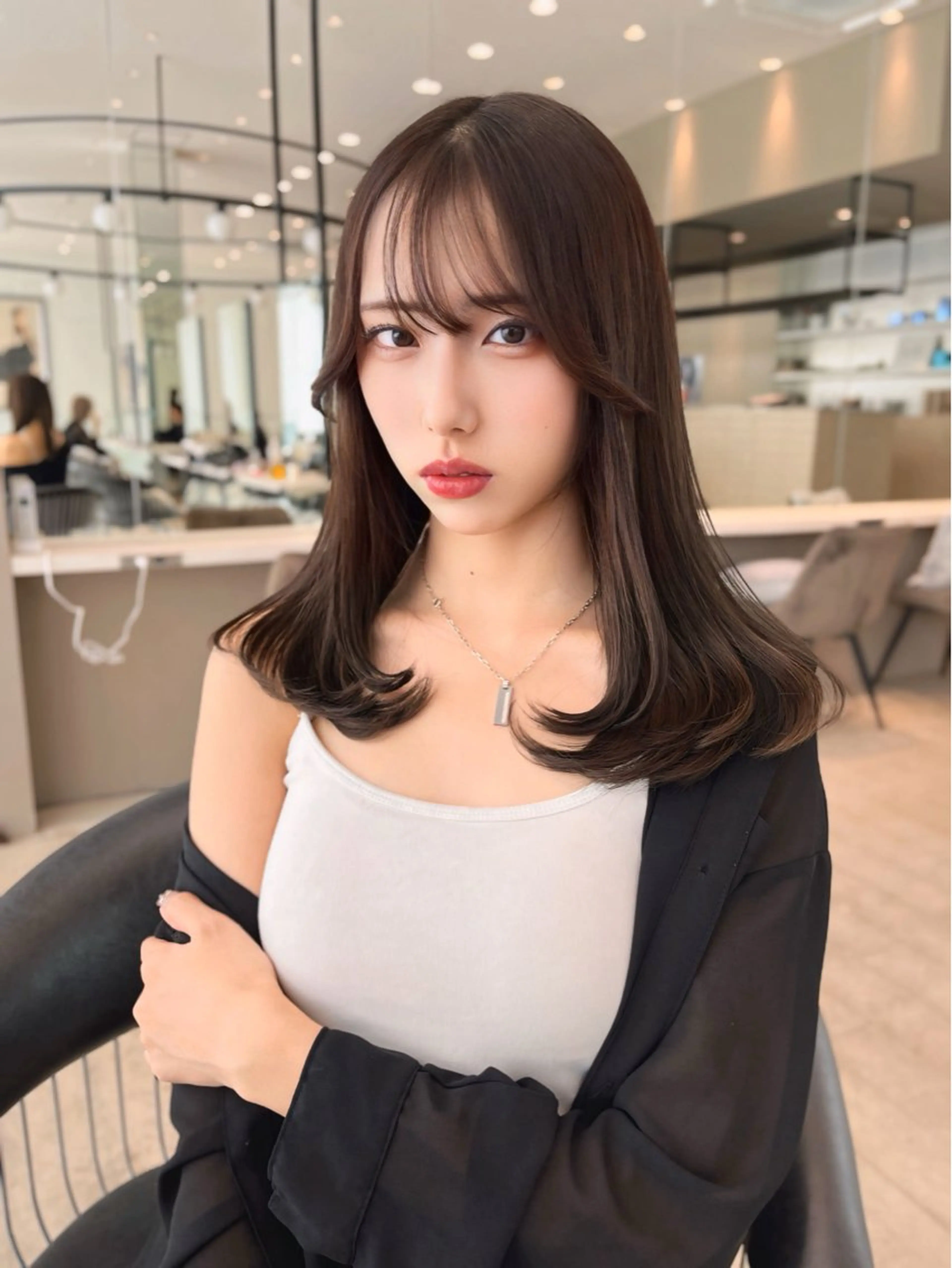 ミディアム 韓国レイヤー/ボブ 髪質改善/TAKAのヘアスタイル