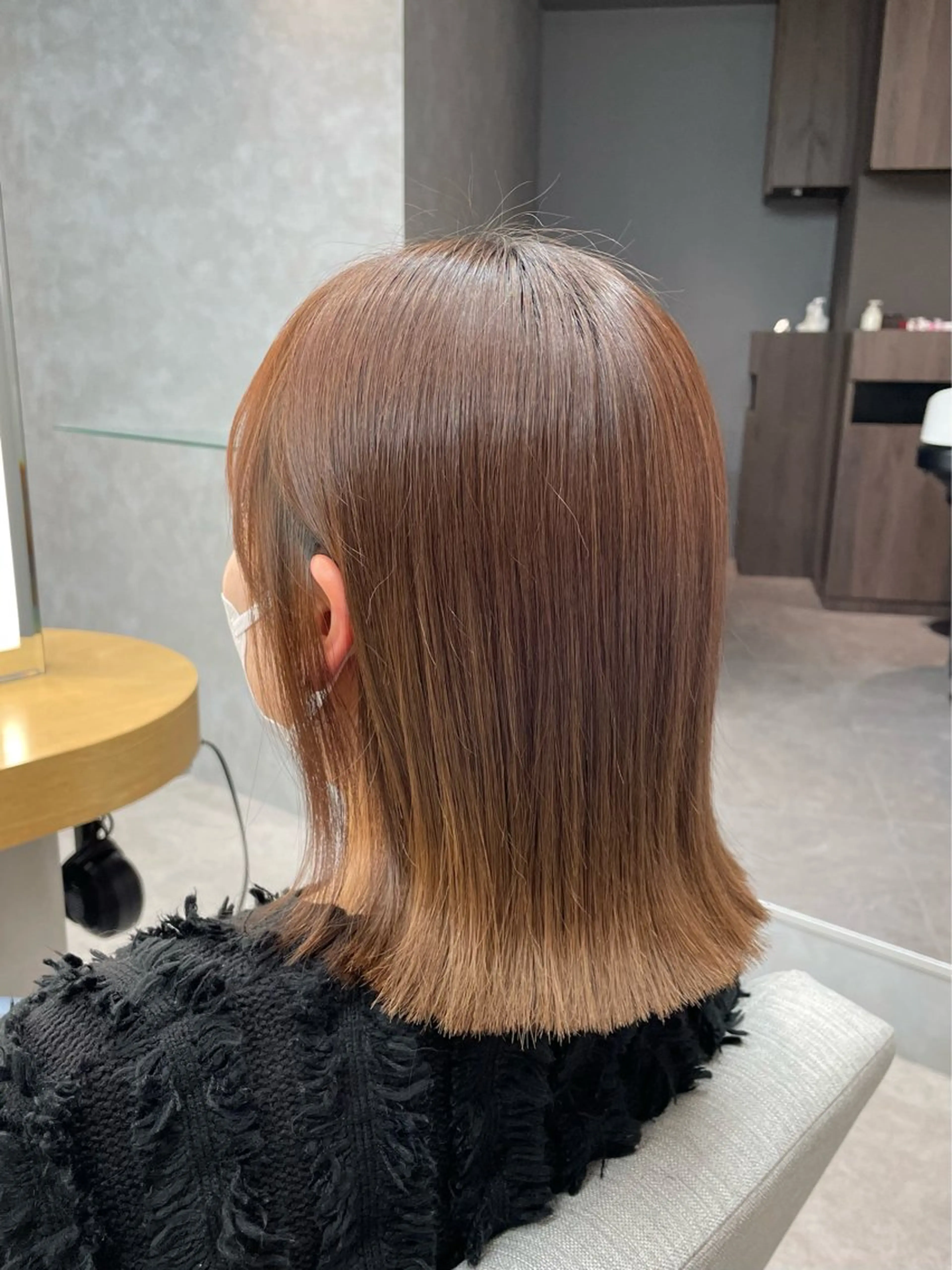 ミディアム ボブ 澤 佑華 🎀 透明感カラーのヘアスタイル