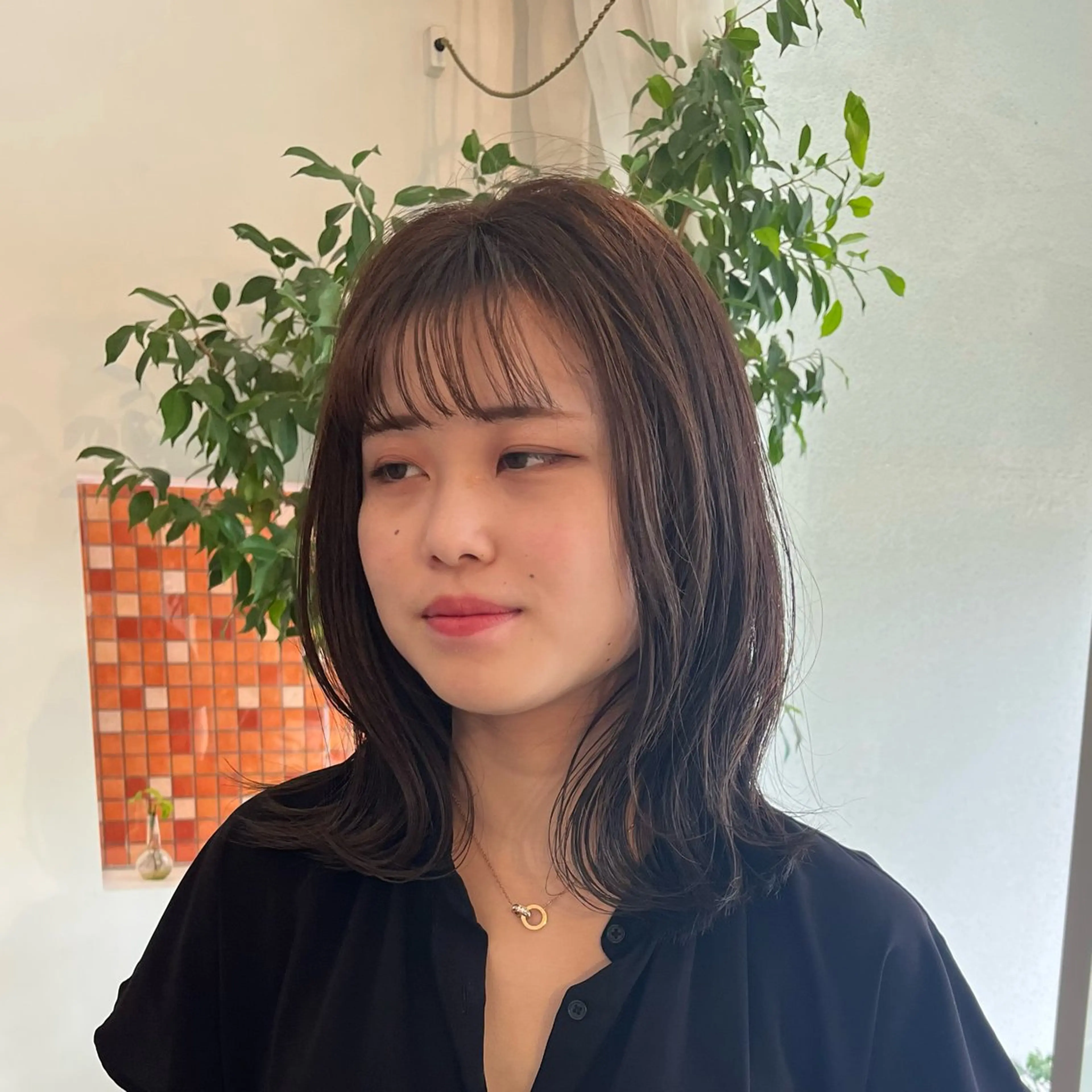 カラー アッシュ 透明感カラー 高原 優のヘアスタイル
