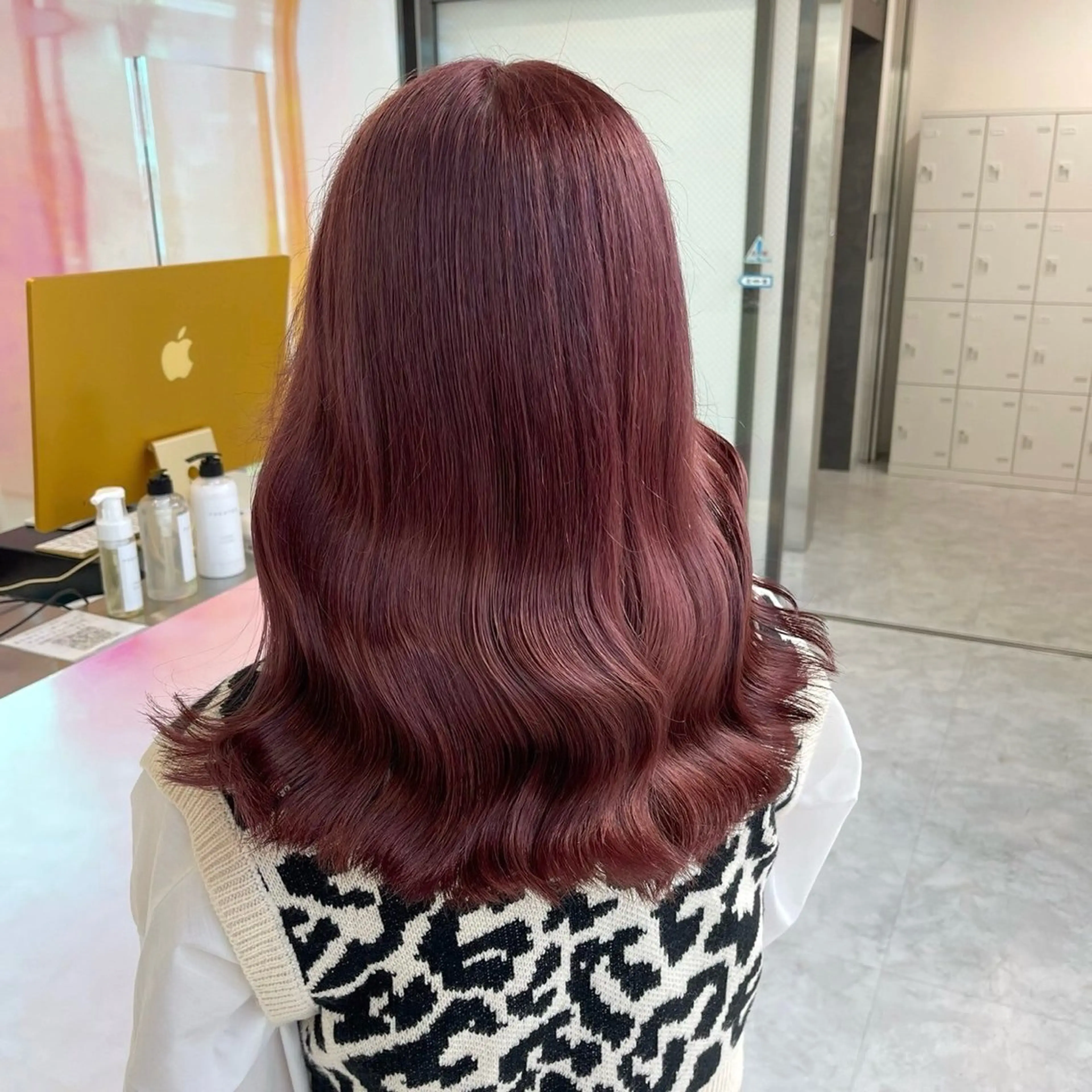 セミロング カラー 🍒暖色艶カラー 🍒FUKA🍒横浜のヘアスタイル