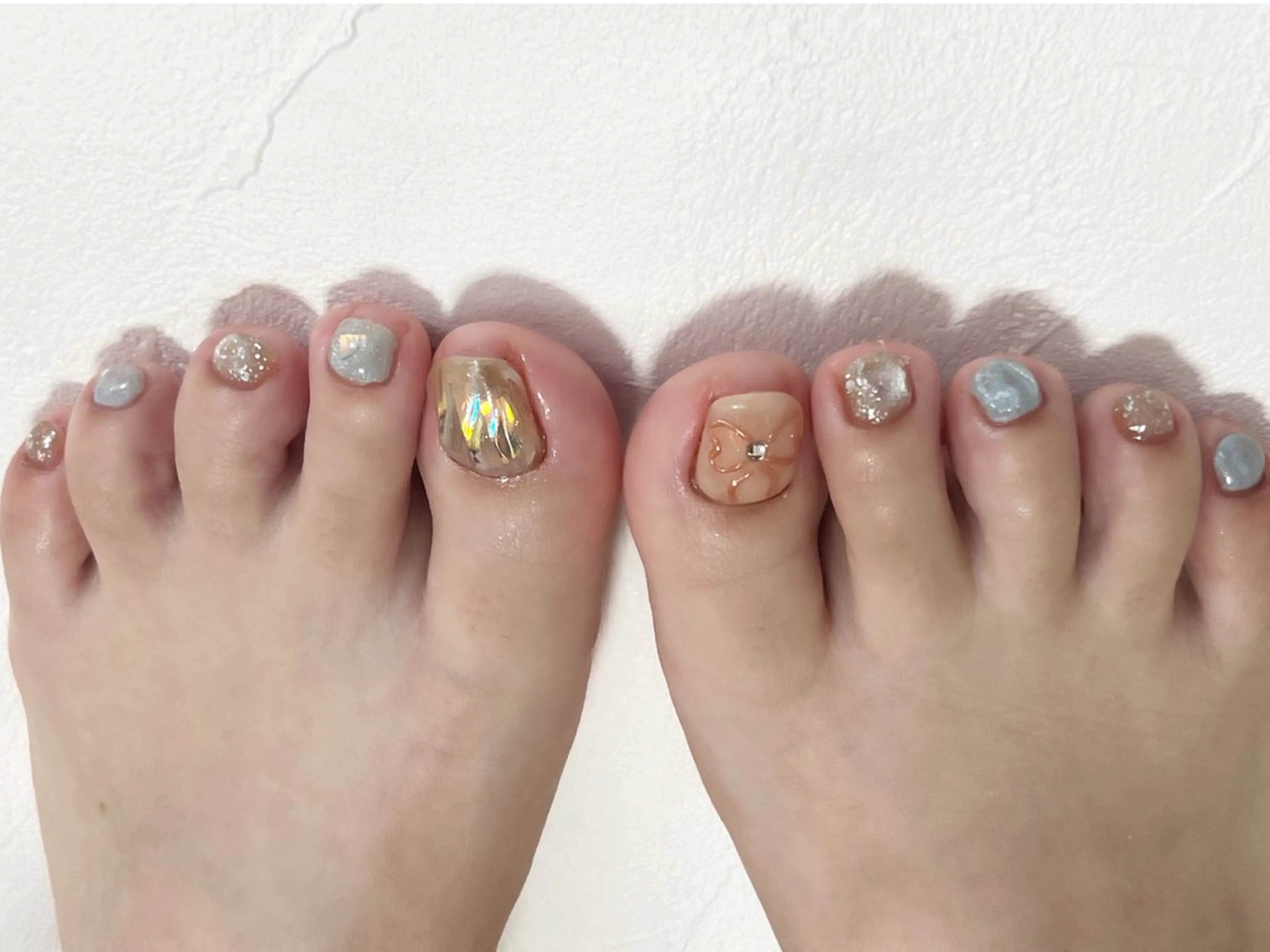 ネイル フットネイル ジェルネイル 夏ネイル フットネイル tamu nail 　金町のネイルデザイン