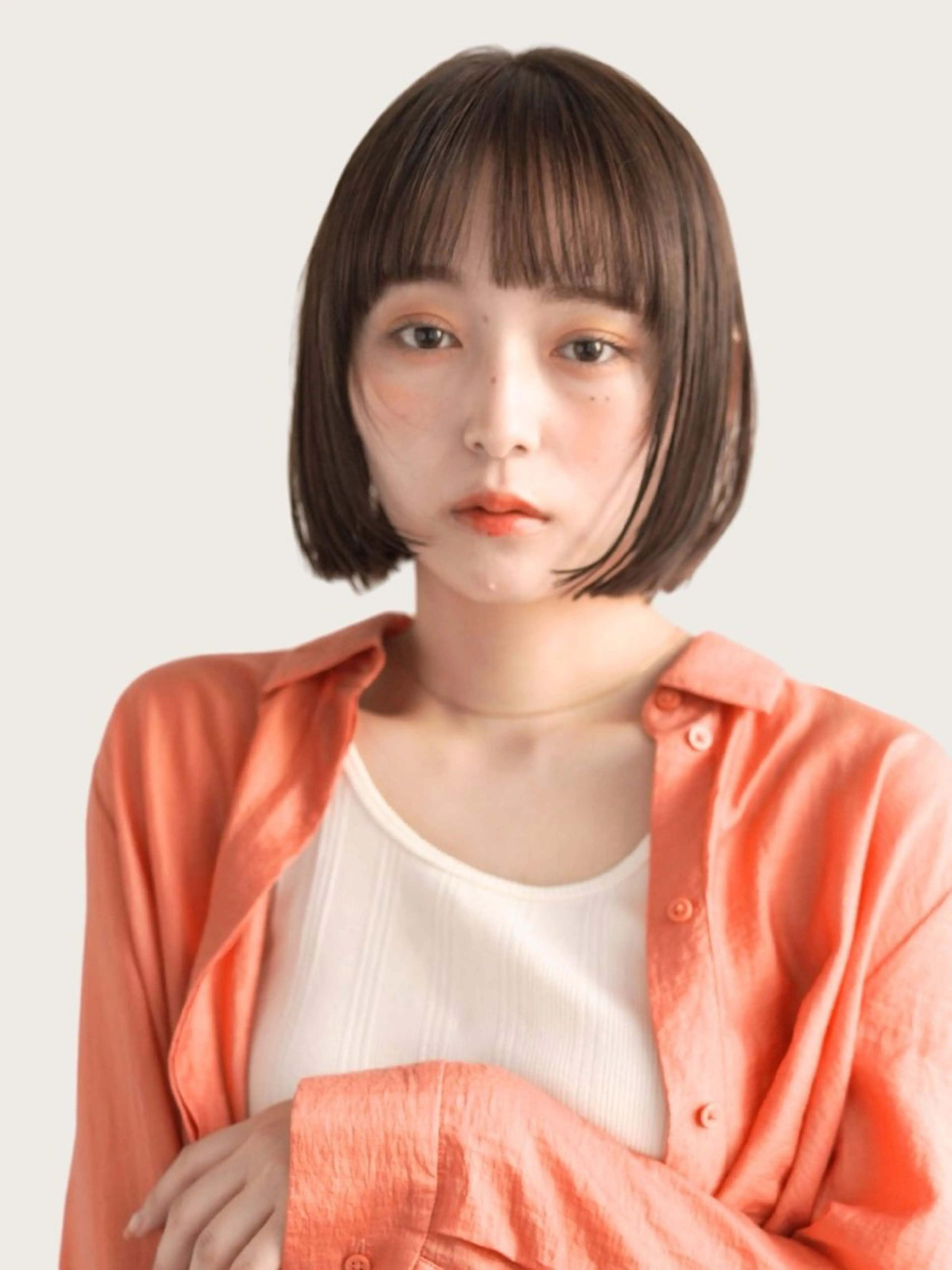 ショート カット ヘアカラー ボブ/ぱつっとボブ/ 谷口 海星のヘアスタイル