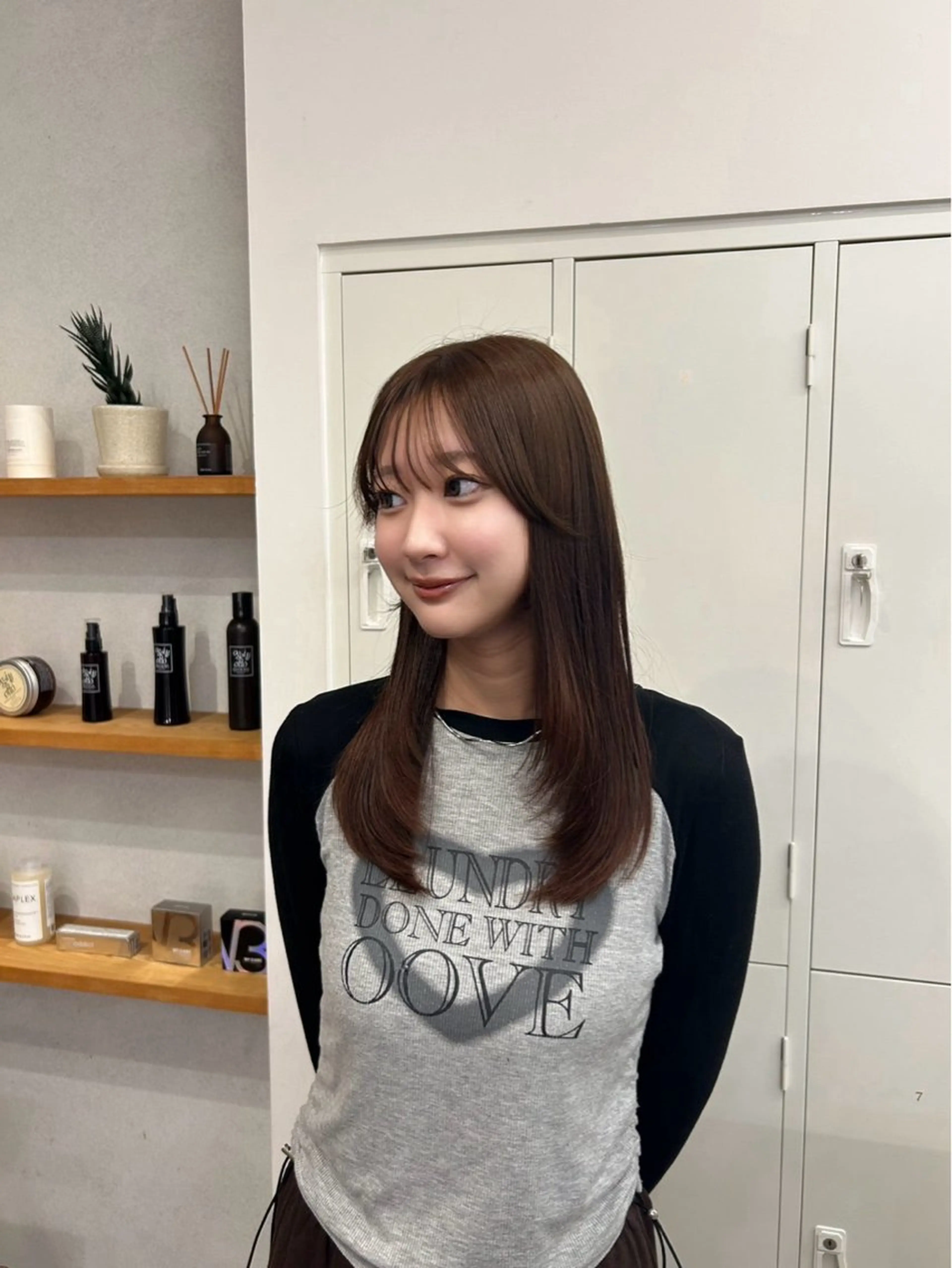 ミディアム トリートメント カット ヘアカラー Hikari / melt京橋のヘアスタイル