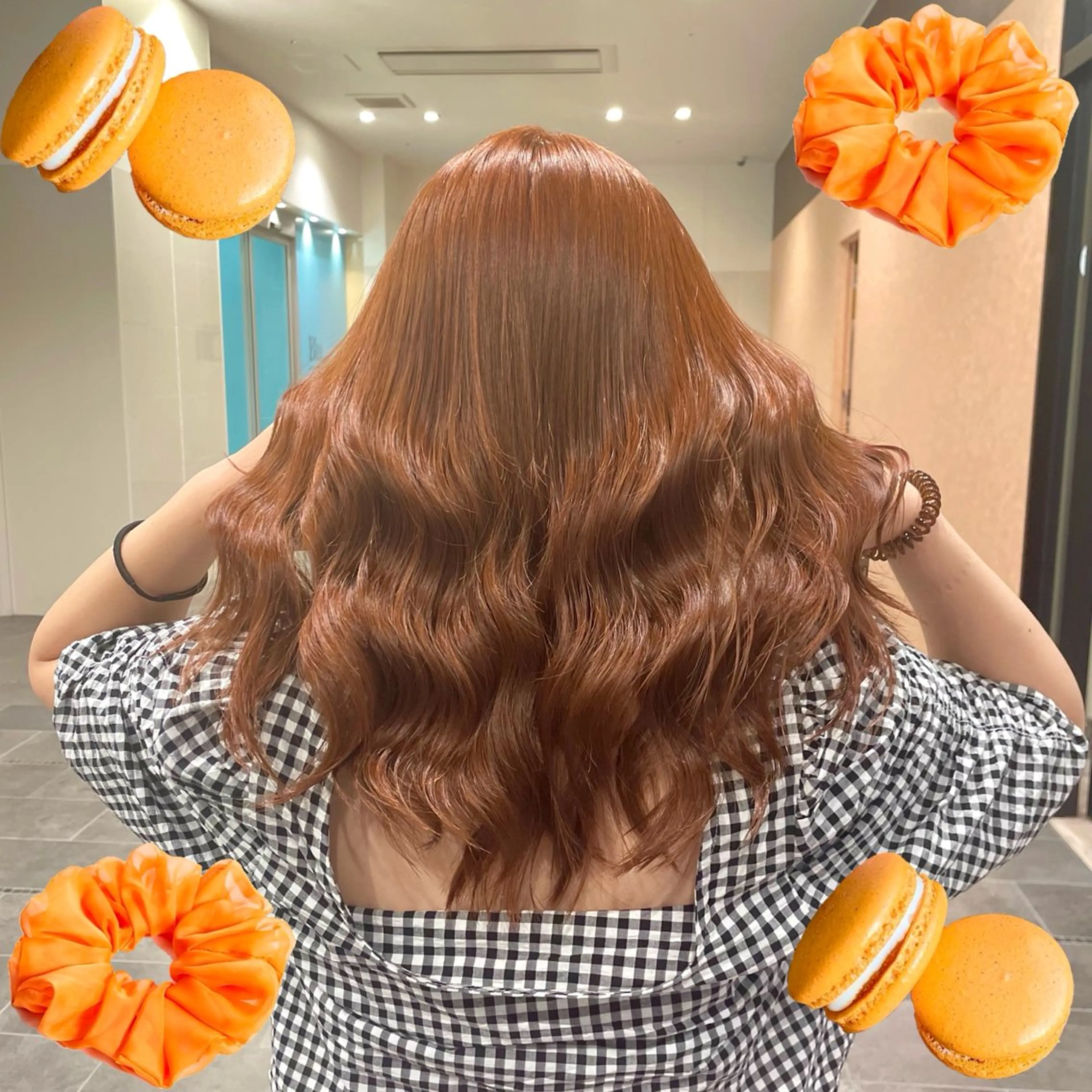 セミロング カット La Blessグランサロン梅田店所属・梅田美容室/ブリーチ なし/レイヤーカットのヘアスタイル