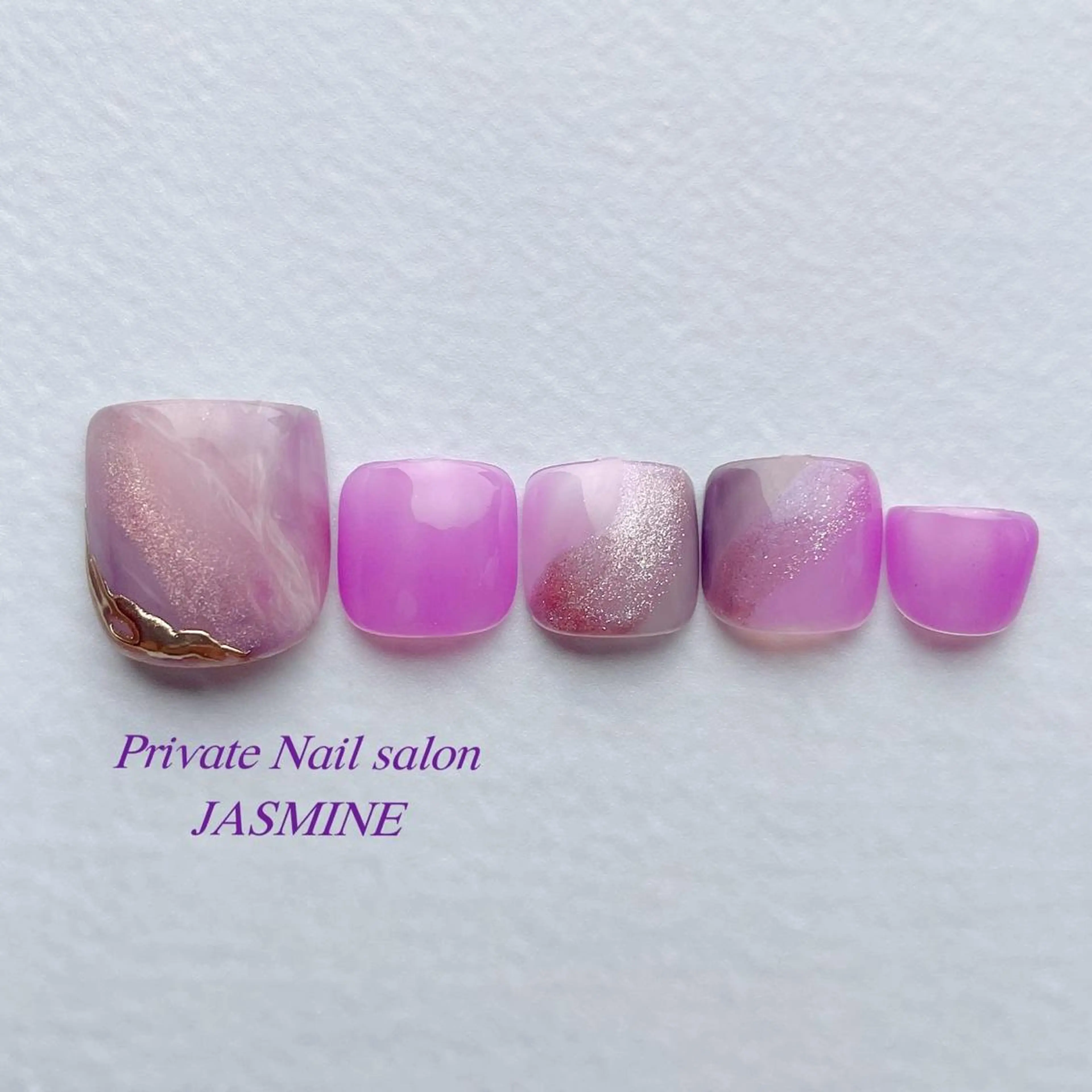 ネイル フットネイル フットネイル Nail salon JASMINEのネイルデザイン