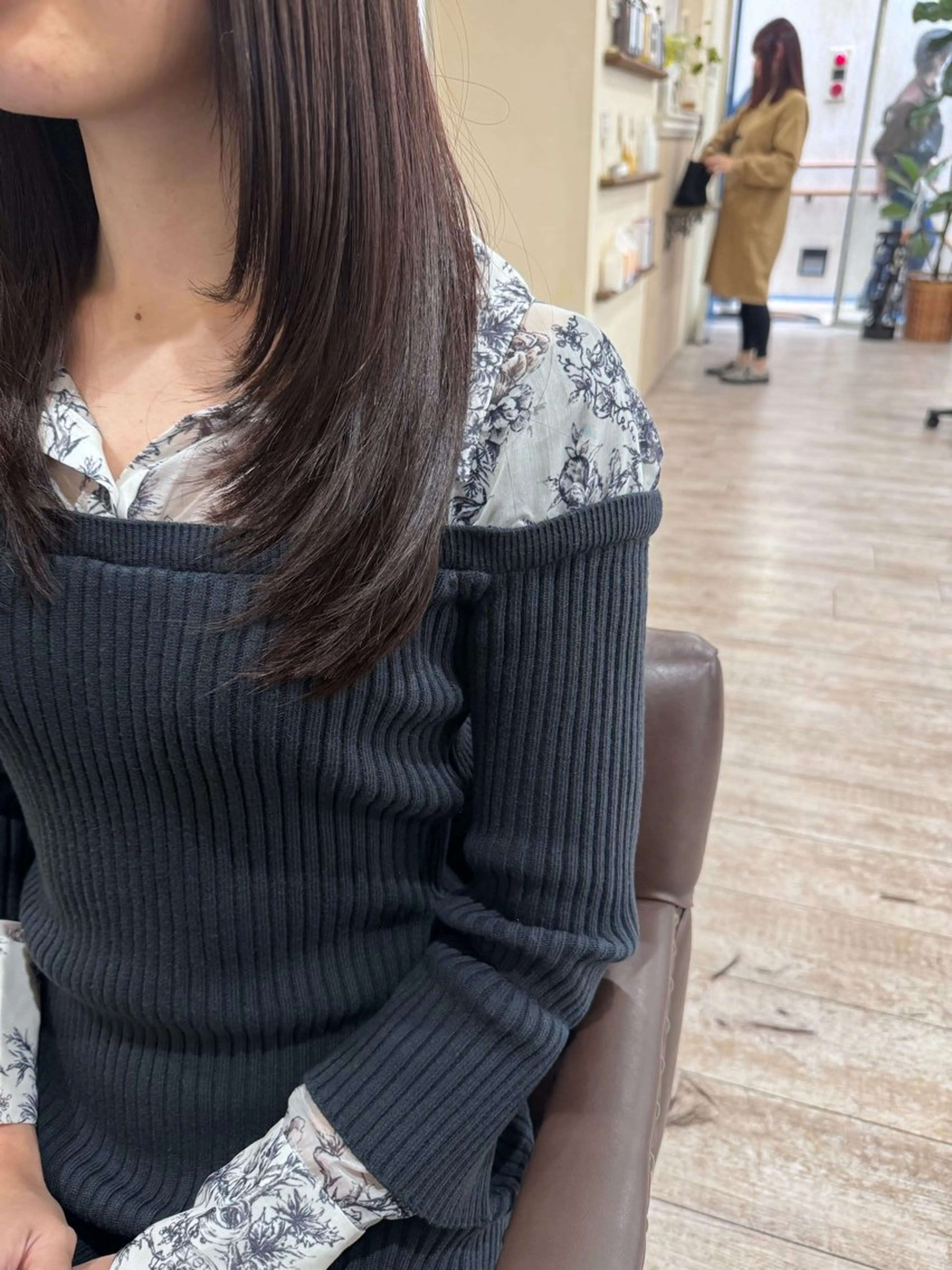 ロング カラー 髪質改善 レイヤーカット カット ヘアカラー 縮毛矯正 トリートメント noble店長 松本　拓也▶◀*.のヘアスタイル