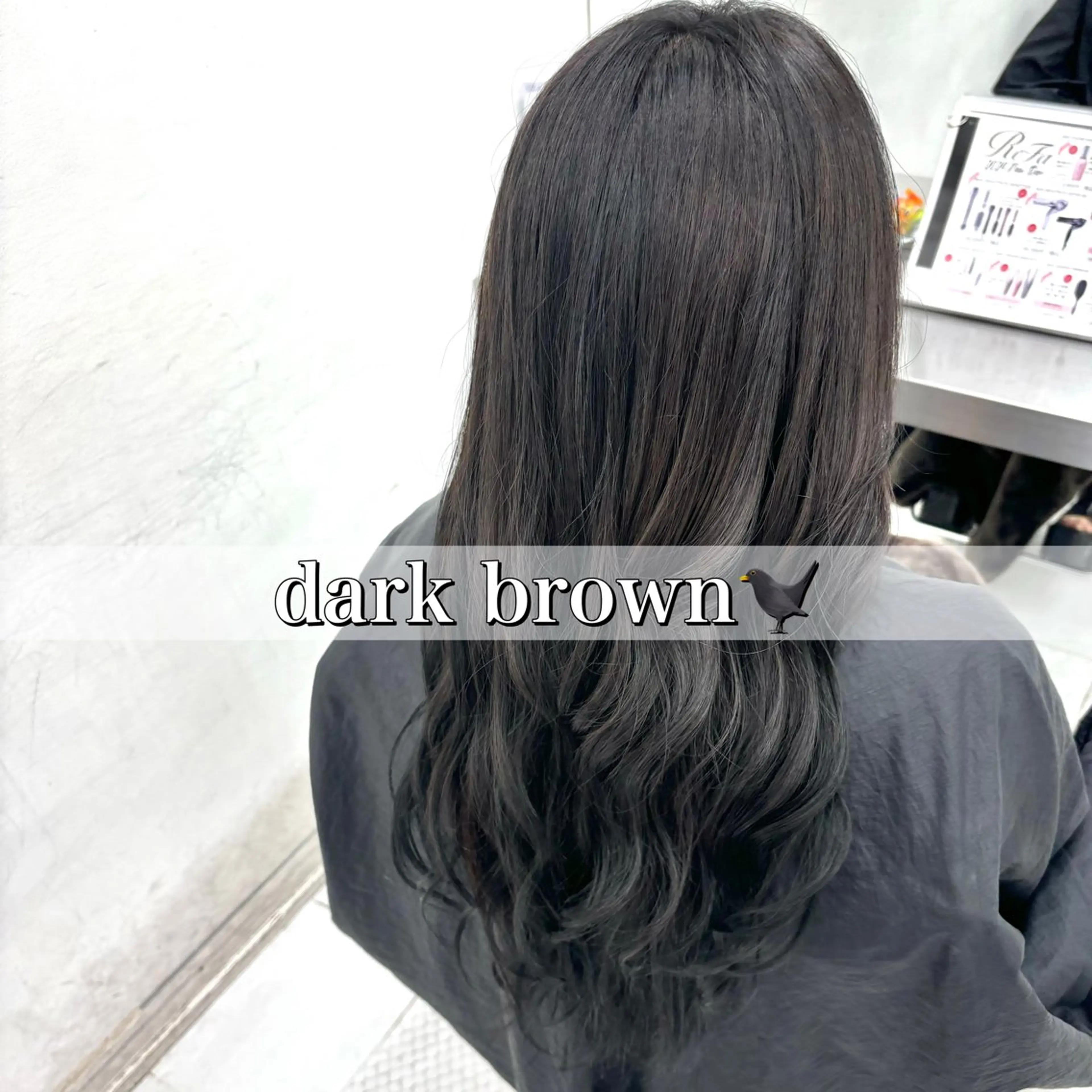 ロング カラー ブラウンカラー ヘアカラー トリートメント 谷井 実結樹のヘアスタイル
