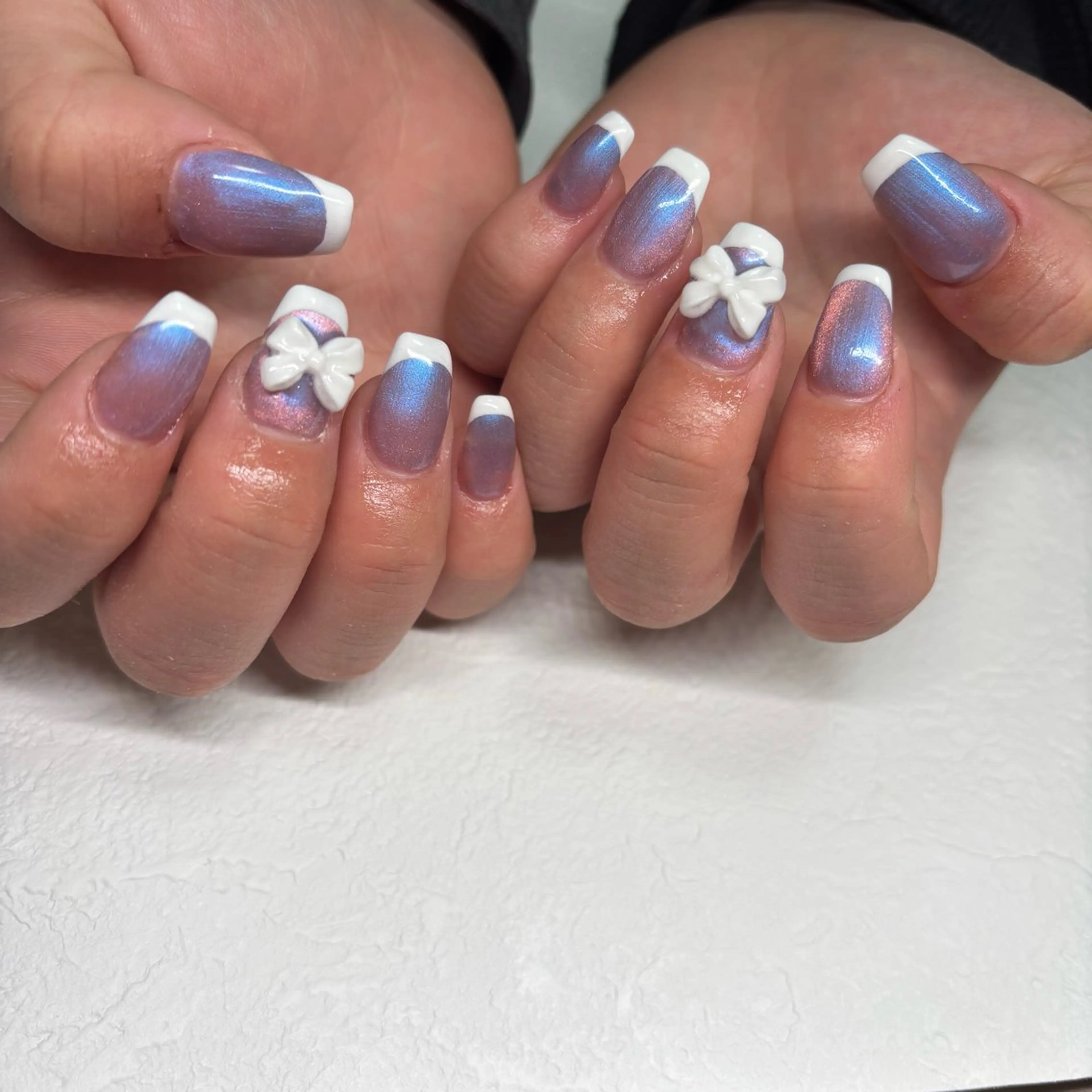 ネイル フレンチネイル RE💟N.NAIL ラテン系お姉さんのネイルデザイン