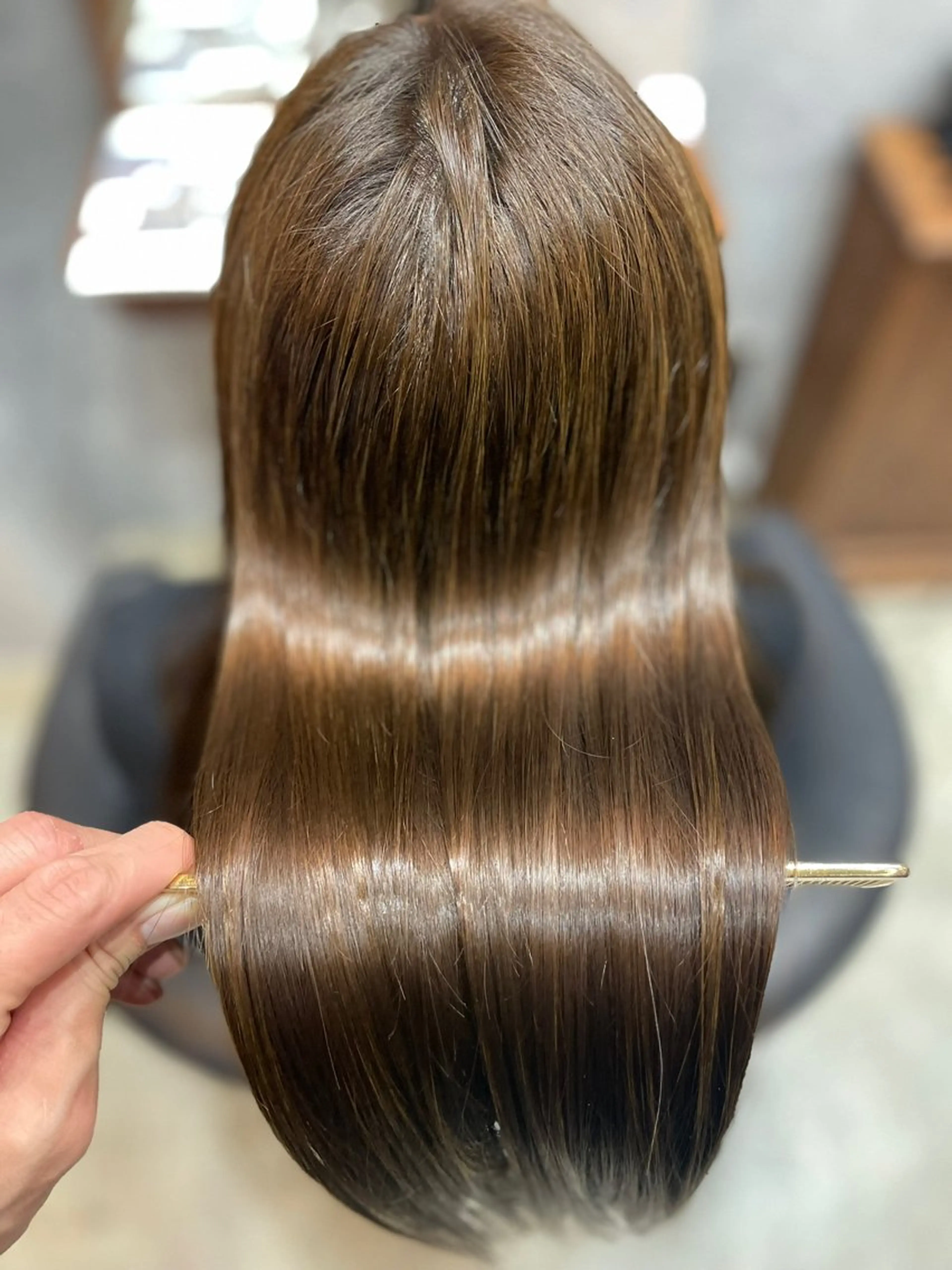 ロング 縮毛矯正 竹川菜海 /髪質改善/縮毛矯正のヘアスタイル