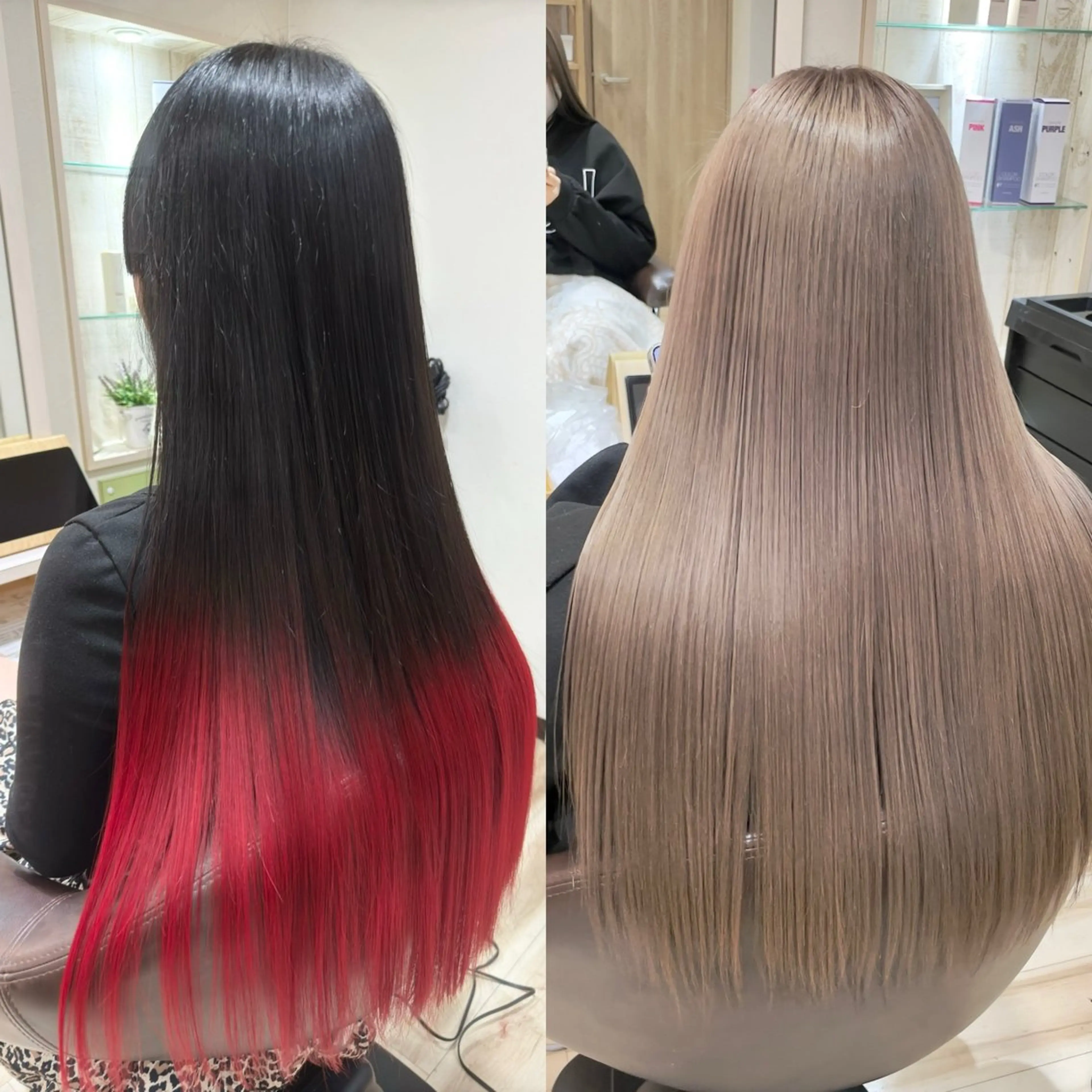 🌟縮毛矯正＋カット🌟前処理・中間処理・ケア剤込み✨の写真