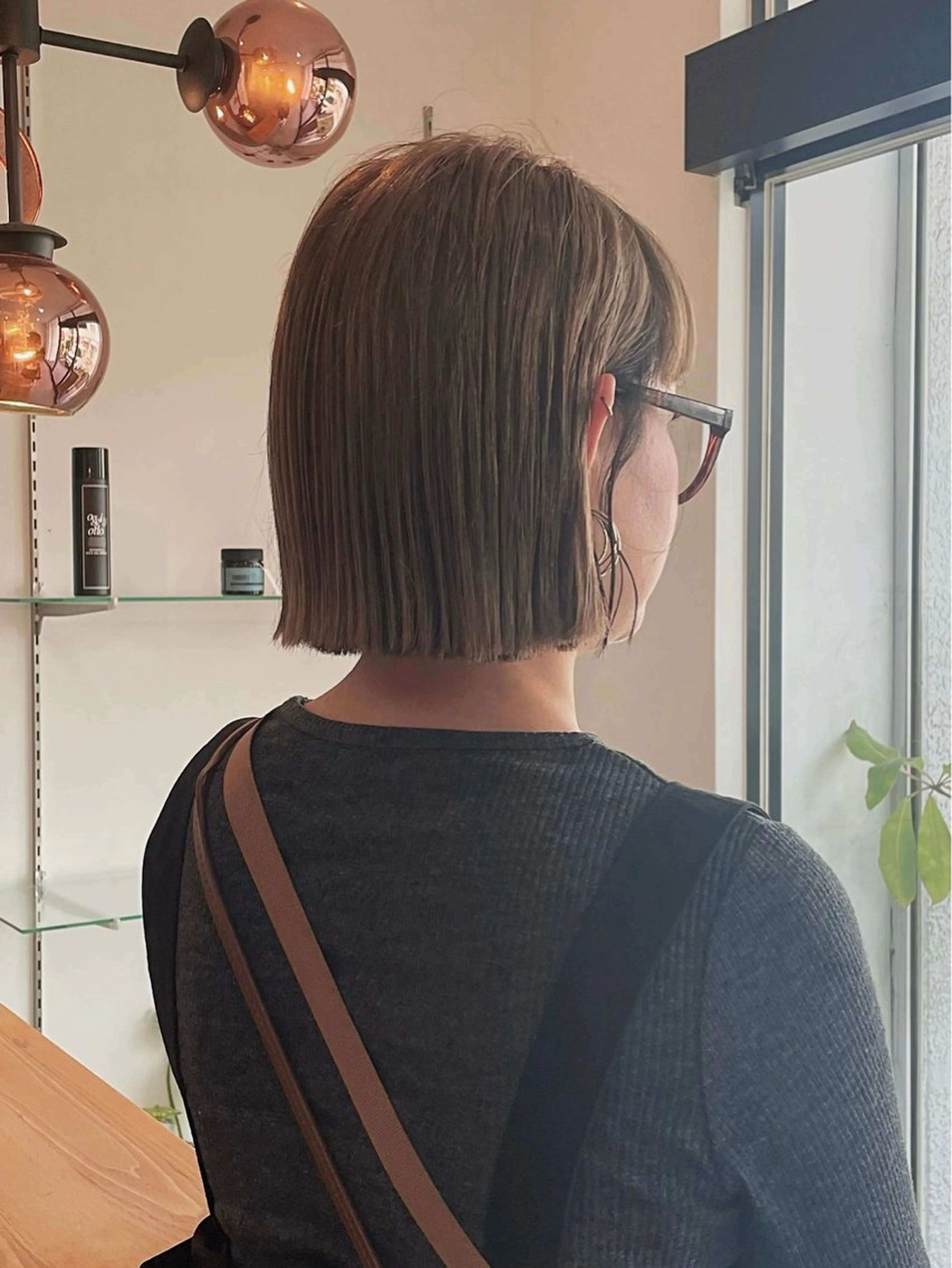 ミディアム 切りっぱなしボブ ボブ Bella Salon所属・福井 悠のヘアスタイル
