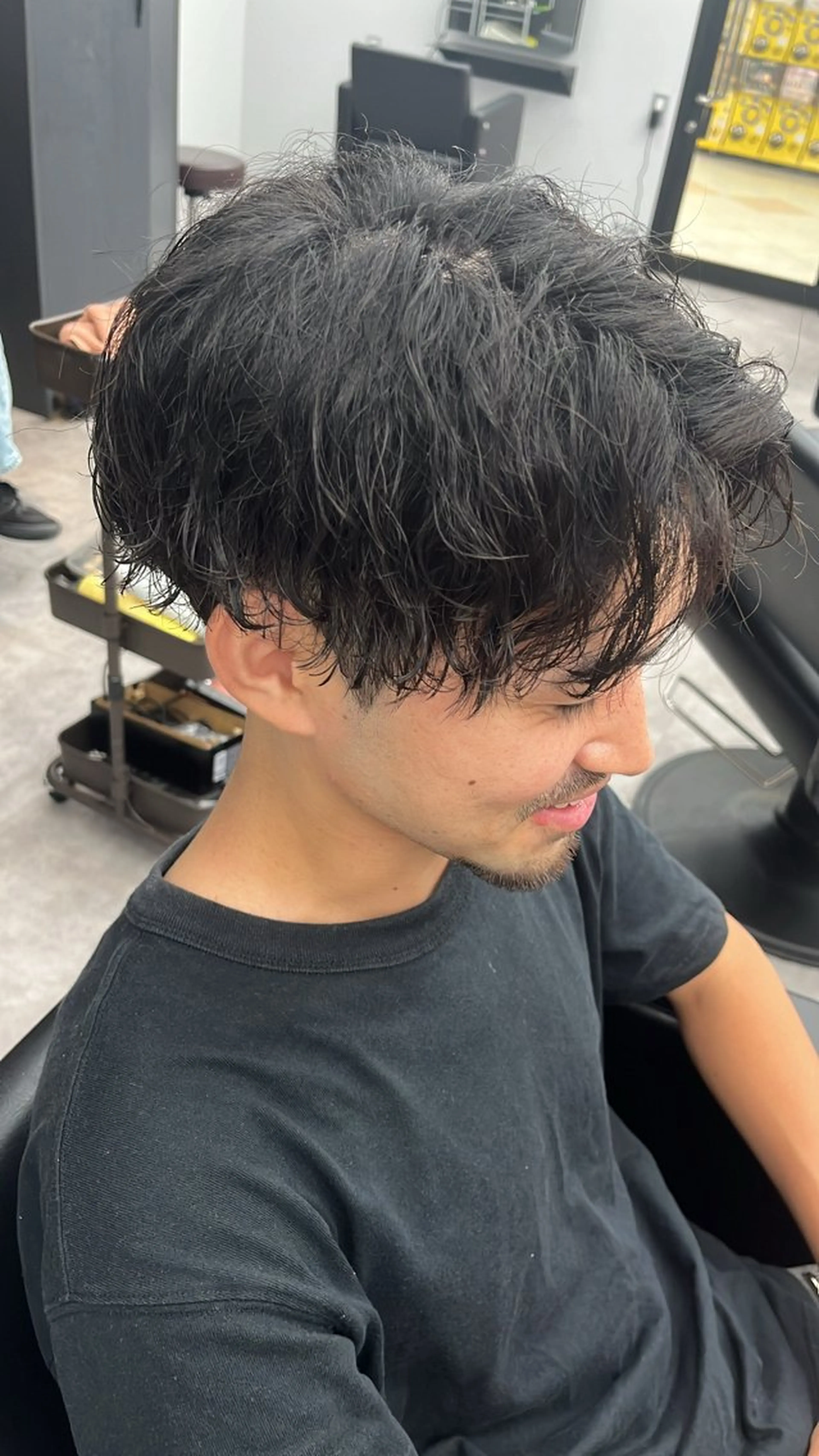 パーマ メンズ カット パーマ ヘアセット men's salon First天王寺店所属・First天王寺店 西郡   涼のヘアスタイル