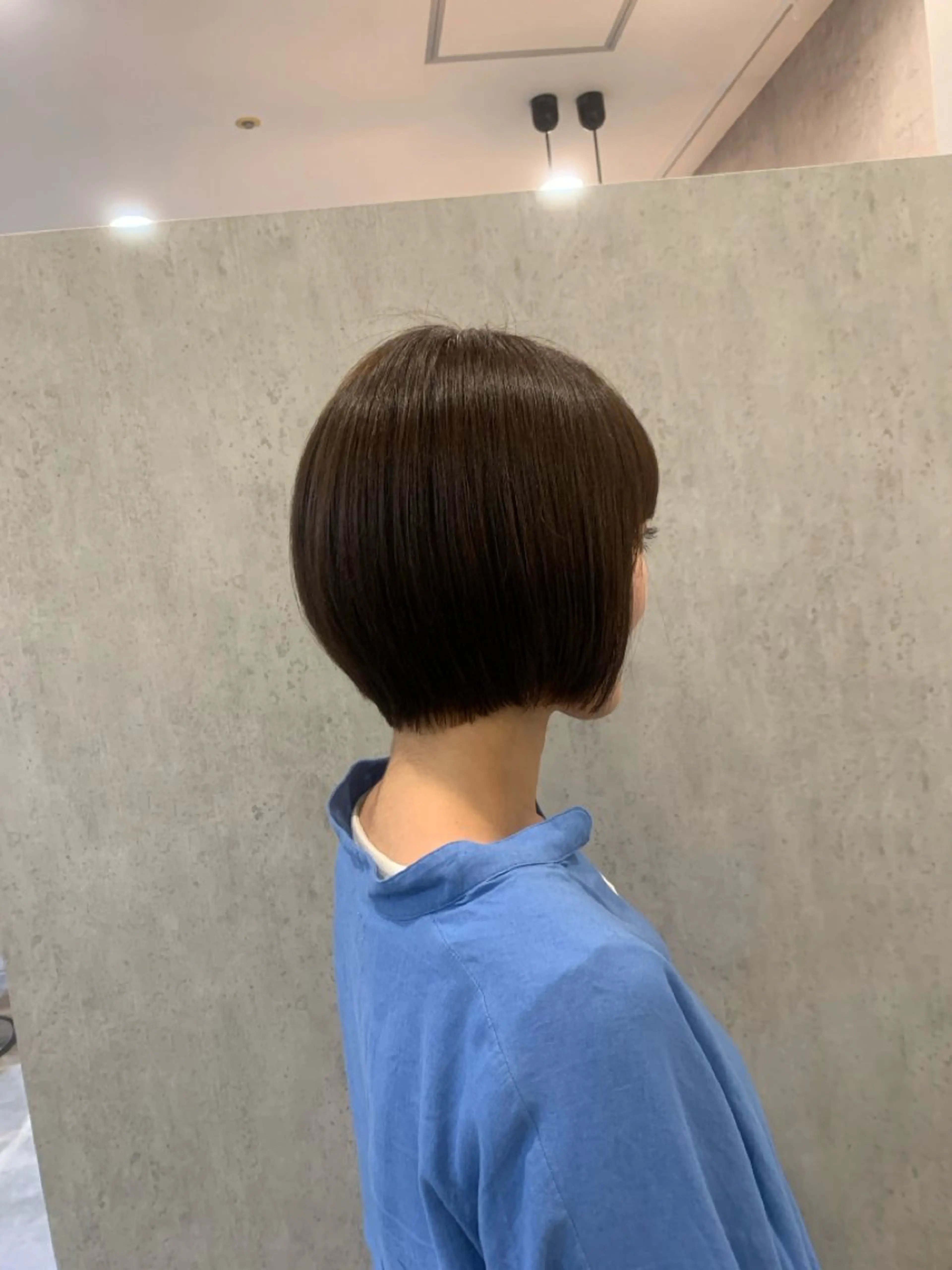 ショート ショートボブ ボブ ショートヘア ボブ/ポイントパ ーマ大阪梅田/みなみのヘアスタイル