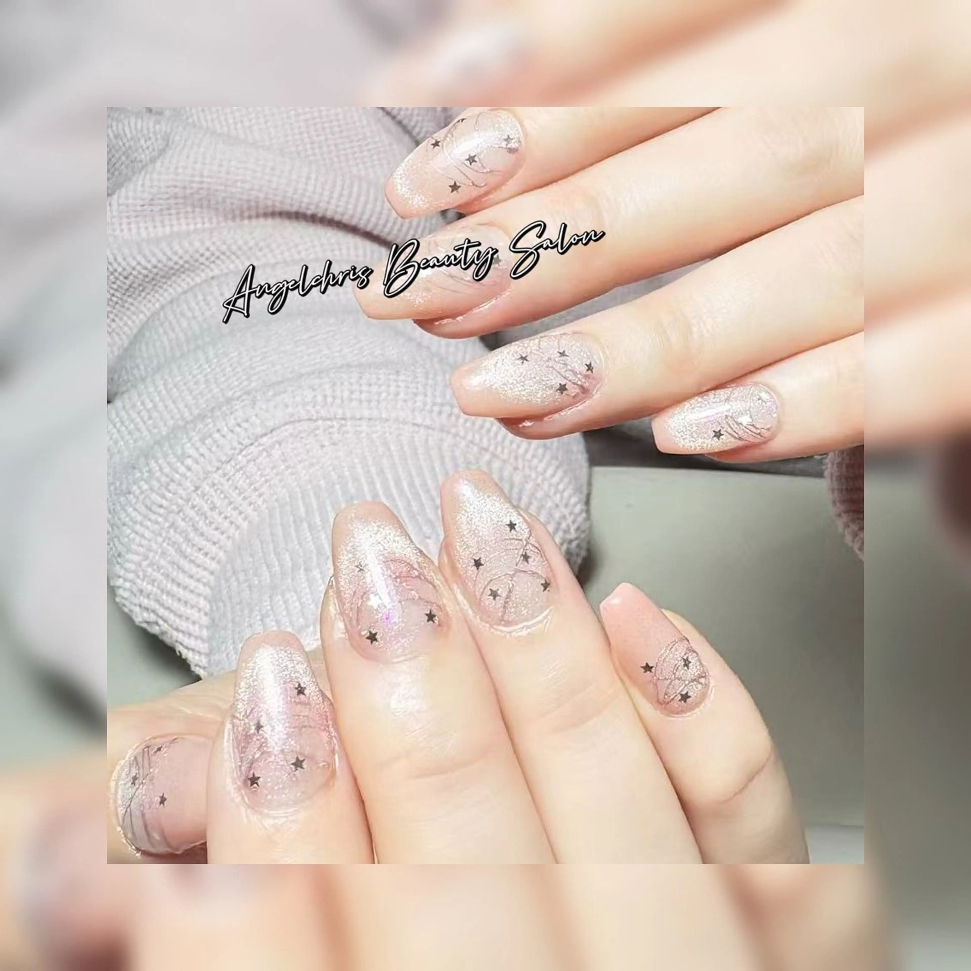 ネイル ハンドネイル AngelChris ビューティーサロンのマツエク・マツパデザイン