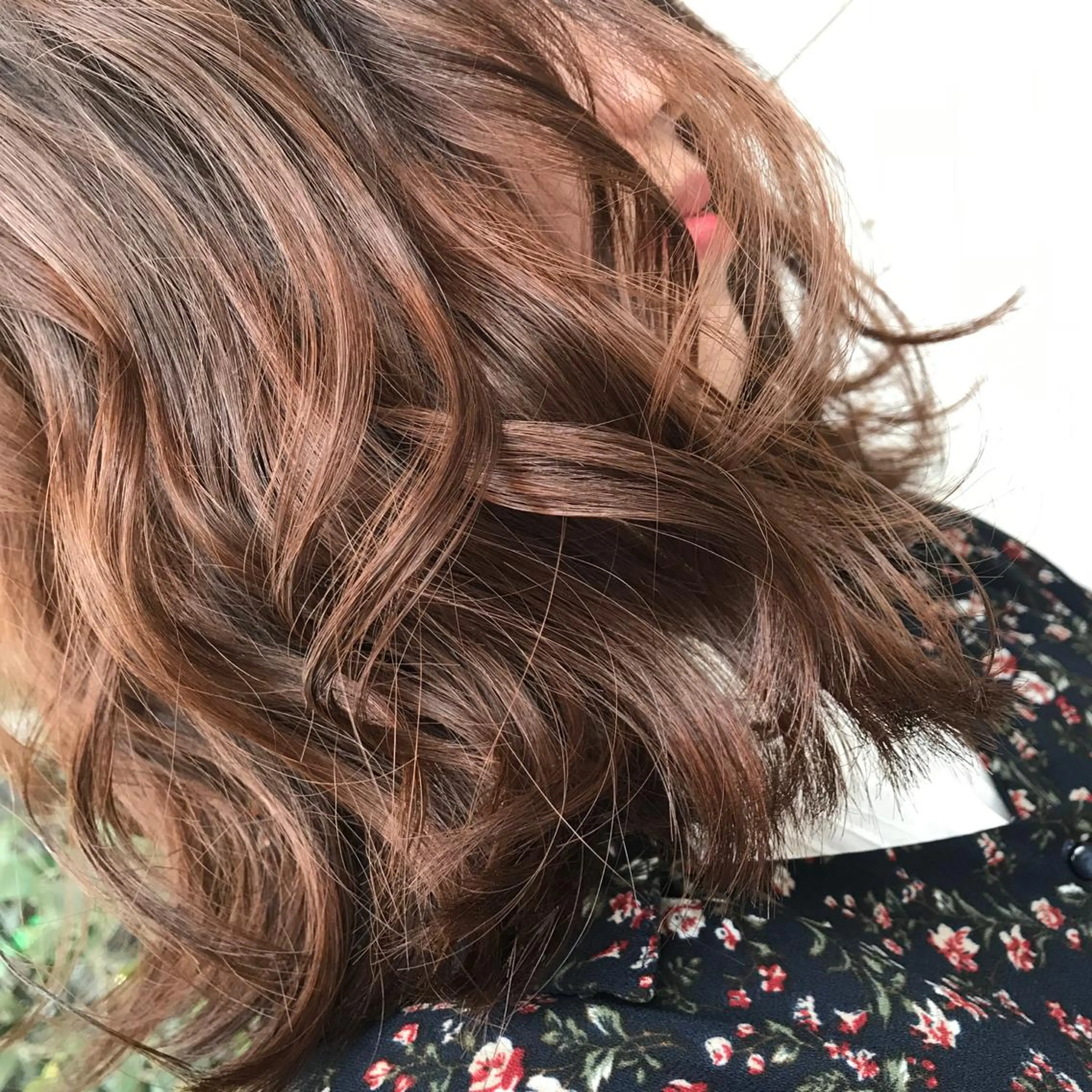 ロング カラー ブリーチ 透明感カラー ブリーチなしカラー 艶カラー ⭐️田中真緒のヘアスタイル