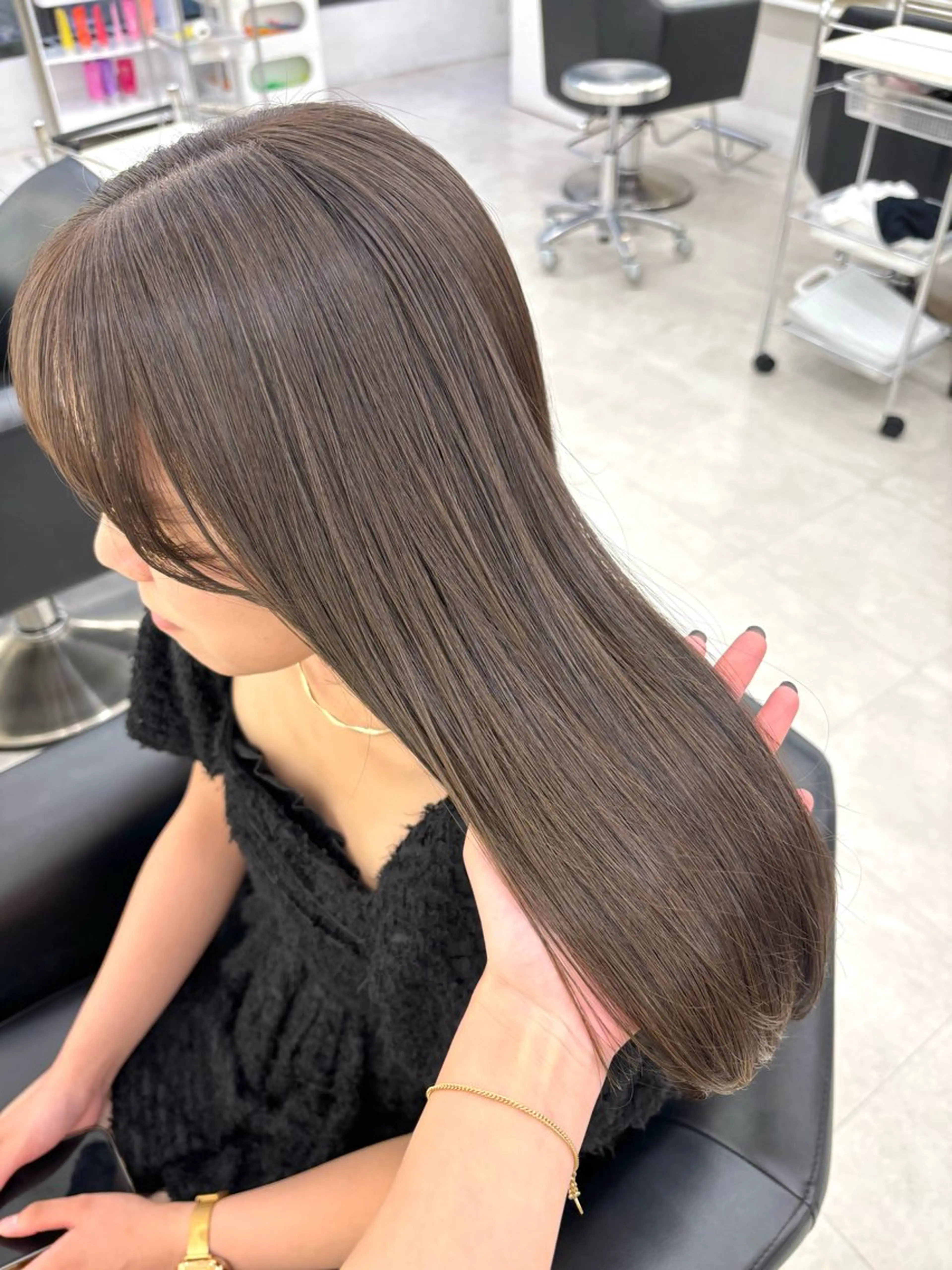 ロング カラー カット ヘアカラー ParveMix‎‎ ‎🤍加藤理沙のヘアスタイル