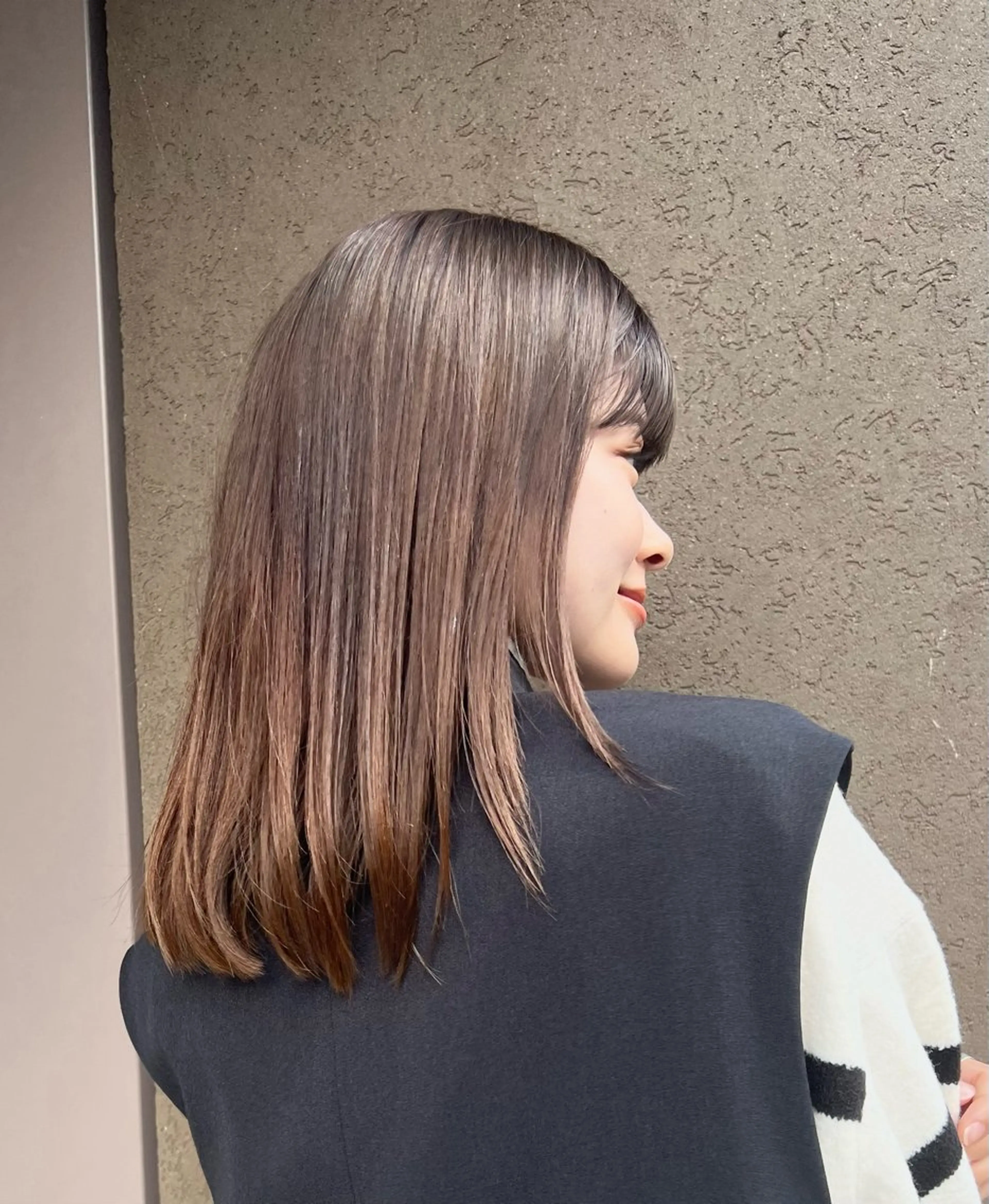 ミディアム 縮毛矯正 トリートメント ヘアセット 縮毛矯正/髪質改善 カット/横山陸人のヘアスタイル