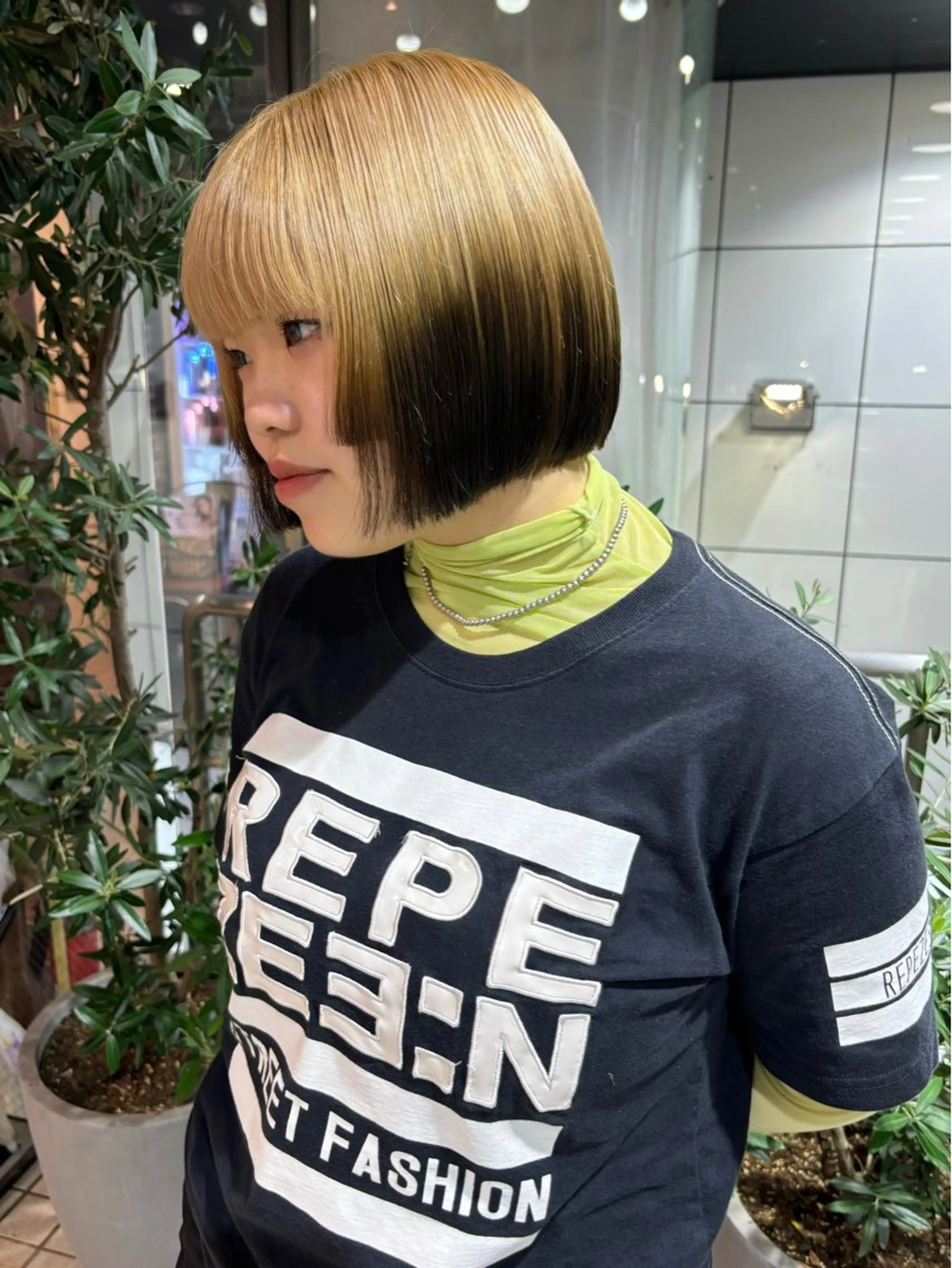 ショート ボブ 顔周りカット 髪質改善 韓国風ヘア レイヤーカット ZESTbis/ Kanami🪐💕のマツエク・マツパデザイン