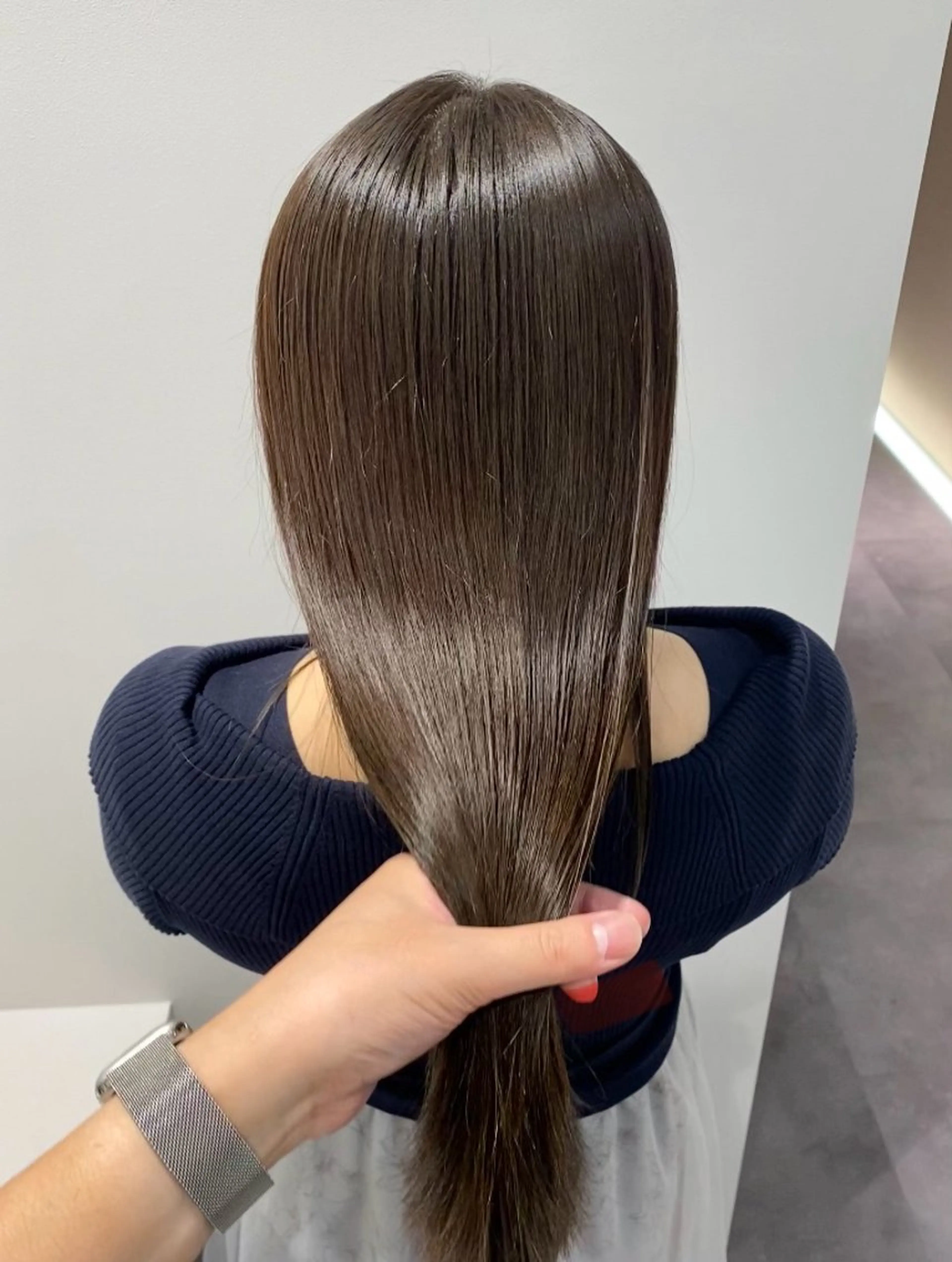 セミロング カラー カット ヘアカラー トリートメント 髪質改善水素TR× レイヤーカット/熊澤のヘアスタイル