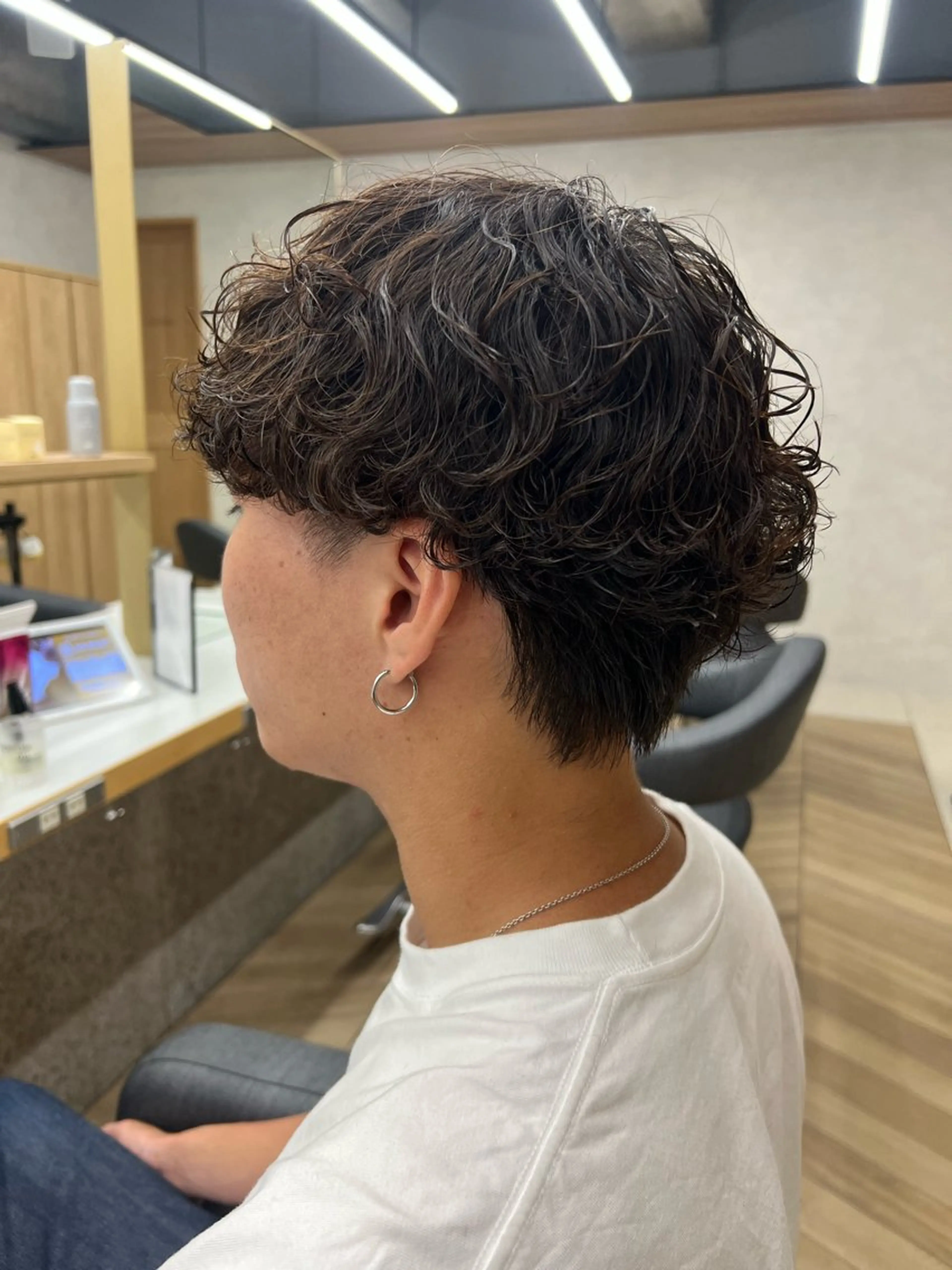 ミディアム パーマ メンズ ミディアムパーマ メンズパーマ シャドーパーマ カット パーマ トリートメント ヘアセット 🪐メンズ特化 ヤマクラ　タイキのヘアスタイル