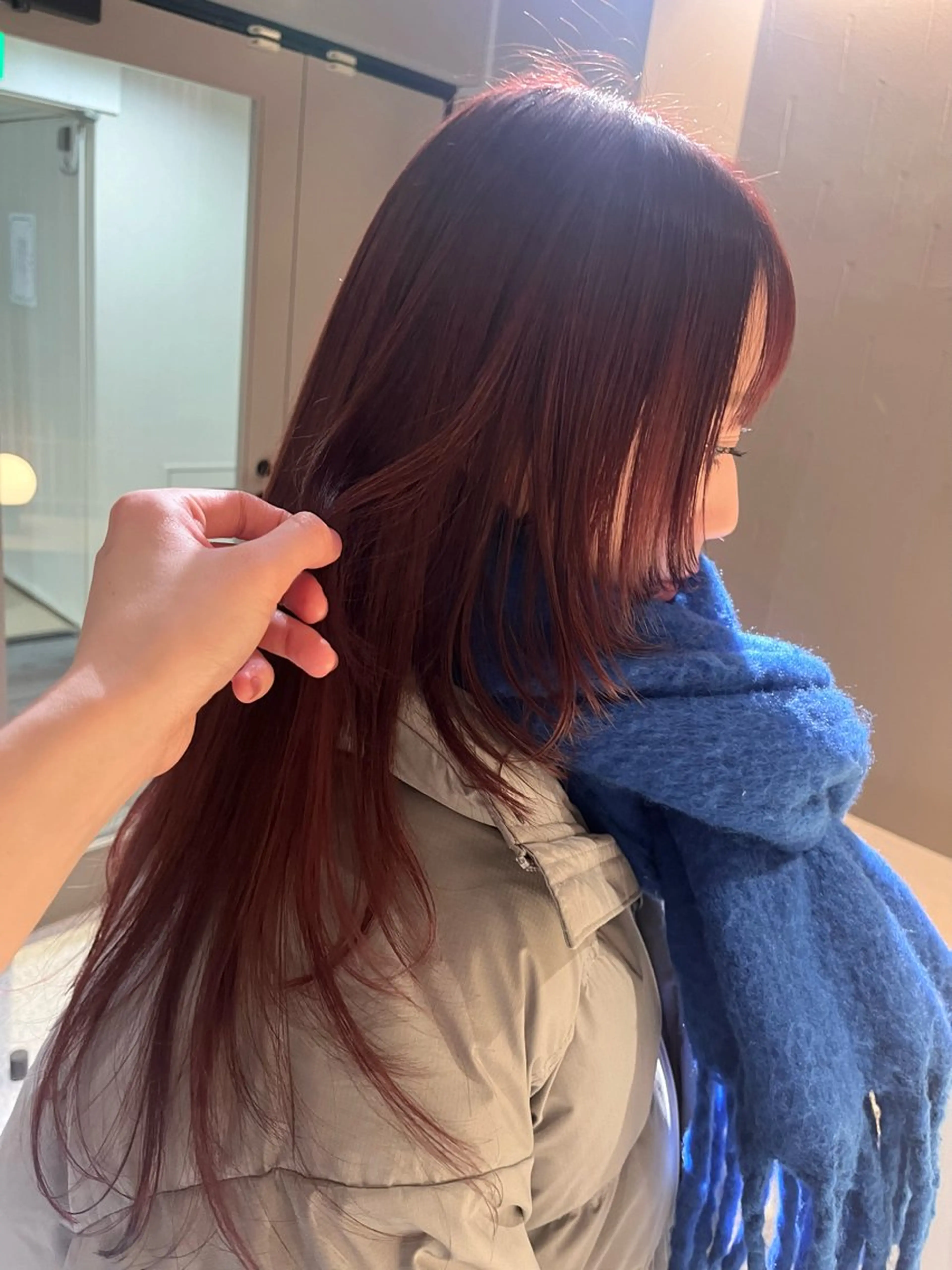 ロング col sapporo所属・あざと可愛い💓 盛れる顔まわり/uiのヘアスタイル