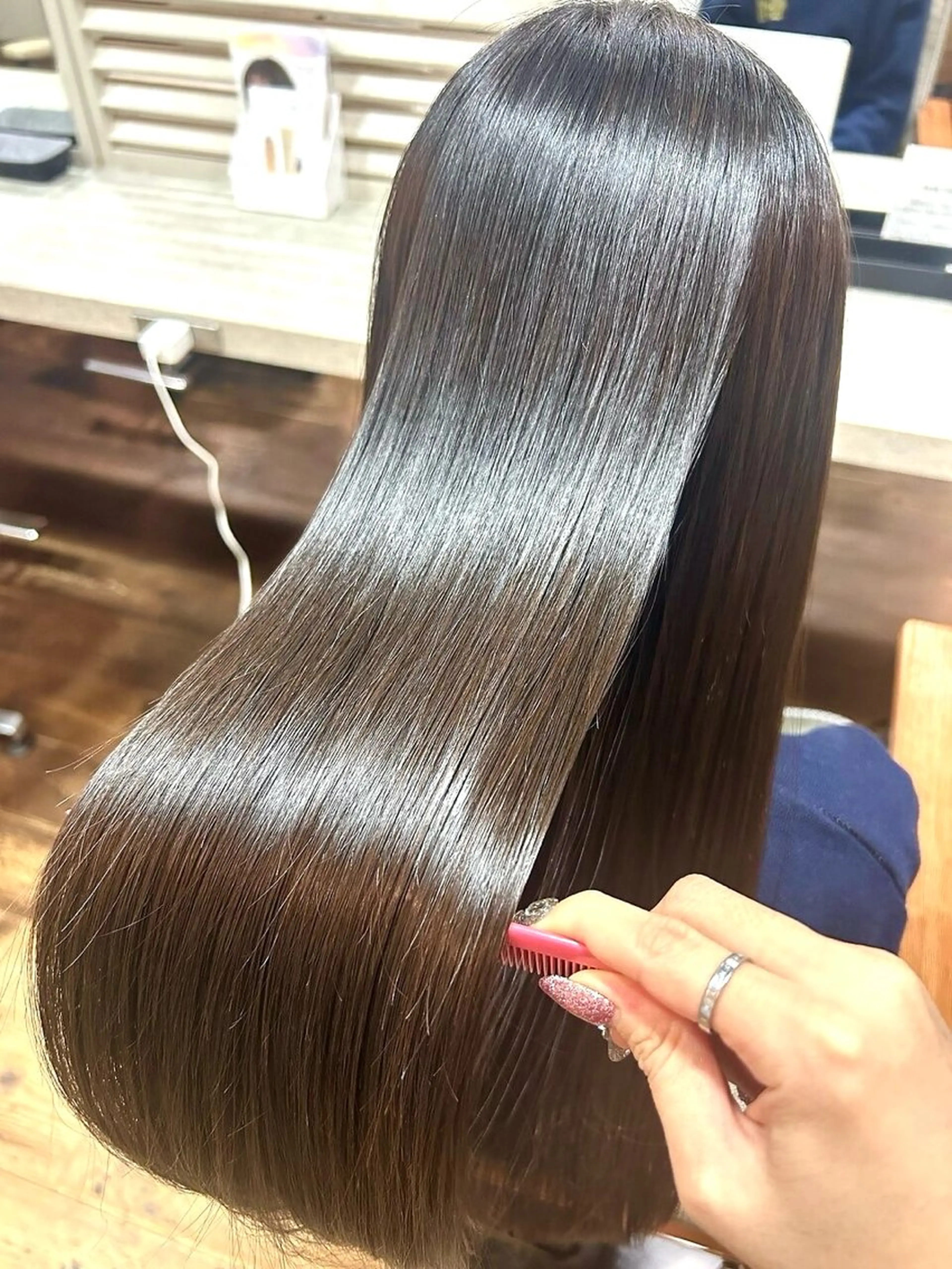 ロング カラー パーマ カット ヘアカラー 縮毛矯正 髪質改善　jewel box~私のトリートメント~東梅田店所属・💎髪質改善専門 jewel boxのヘアスタイル