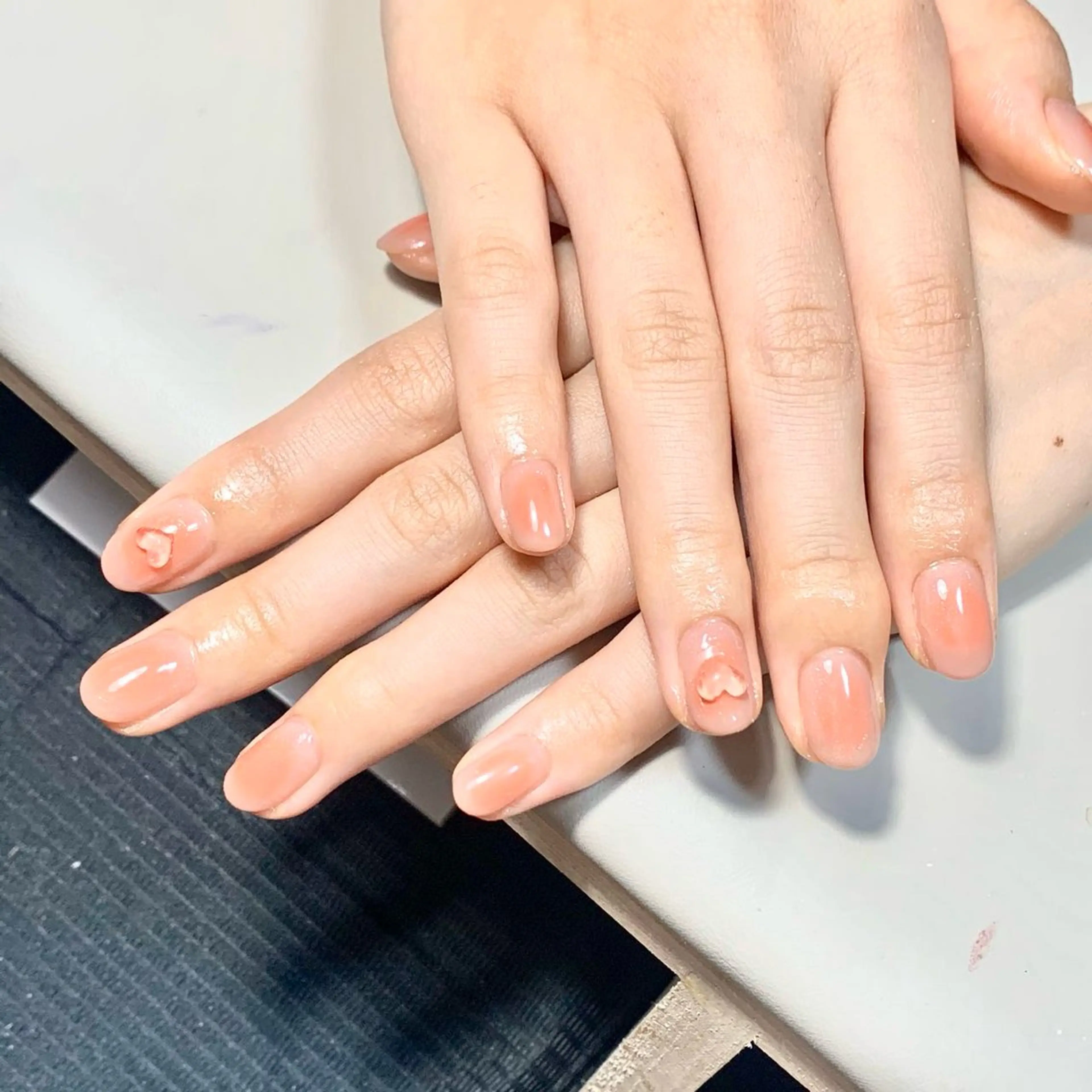 ネイル アートネイル ジェルネイル 持ち込み オフィスネイル シンプルネイル 🍳Le mode co co 🍪のネイルデザイン