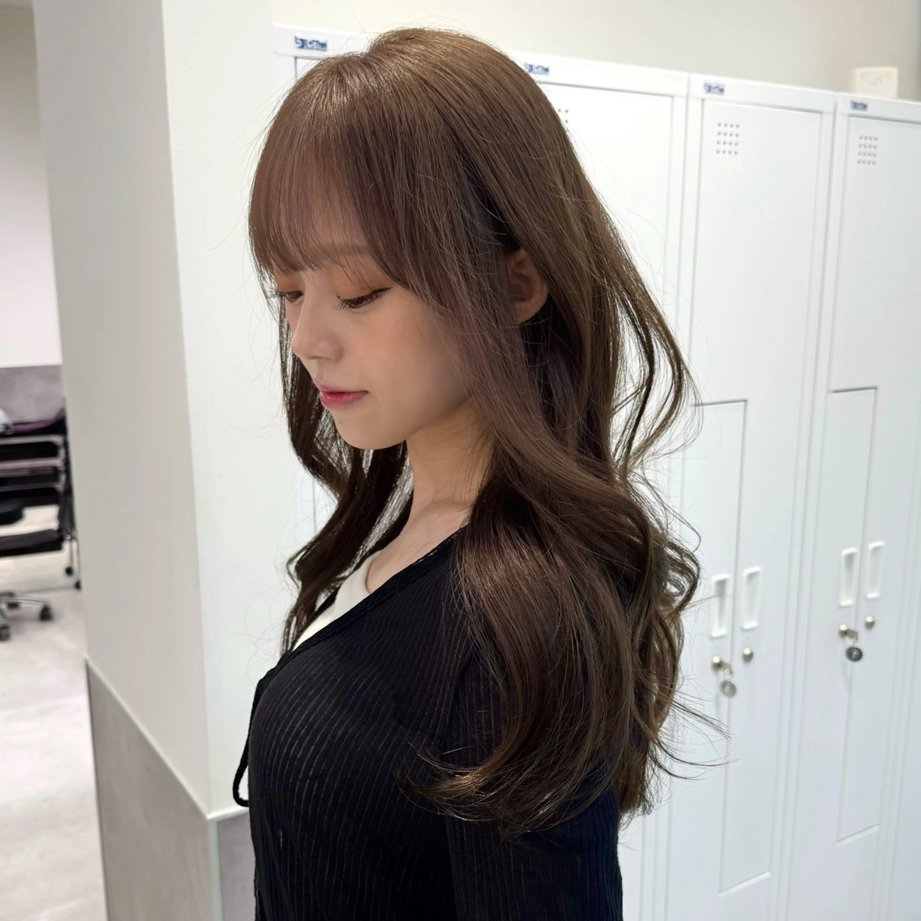 ロング くびれヘア 韓国風ヘア レイヤーカット カット ヘアカラー トリートメント GO TODAY 原宿Verno店所属・韓国風レイヤー/顔周 り×透明感/きょうのヘアスタイル