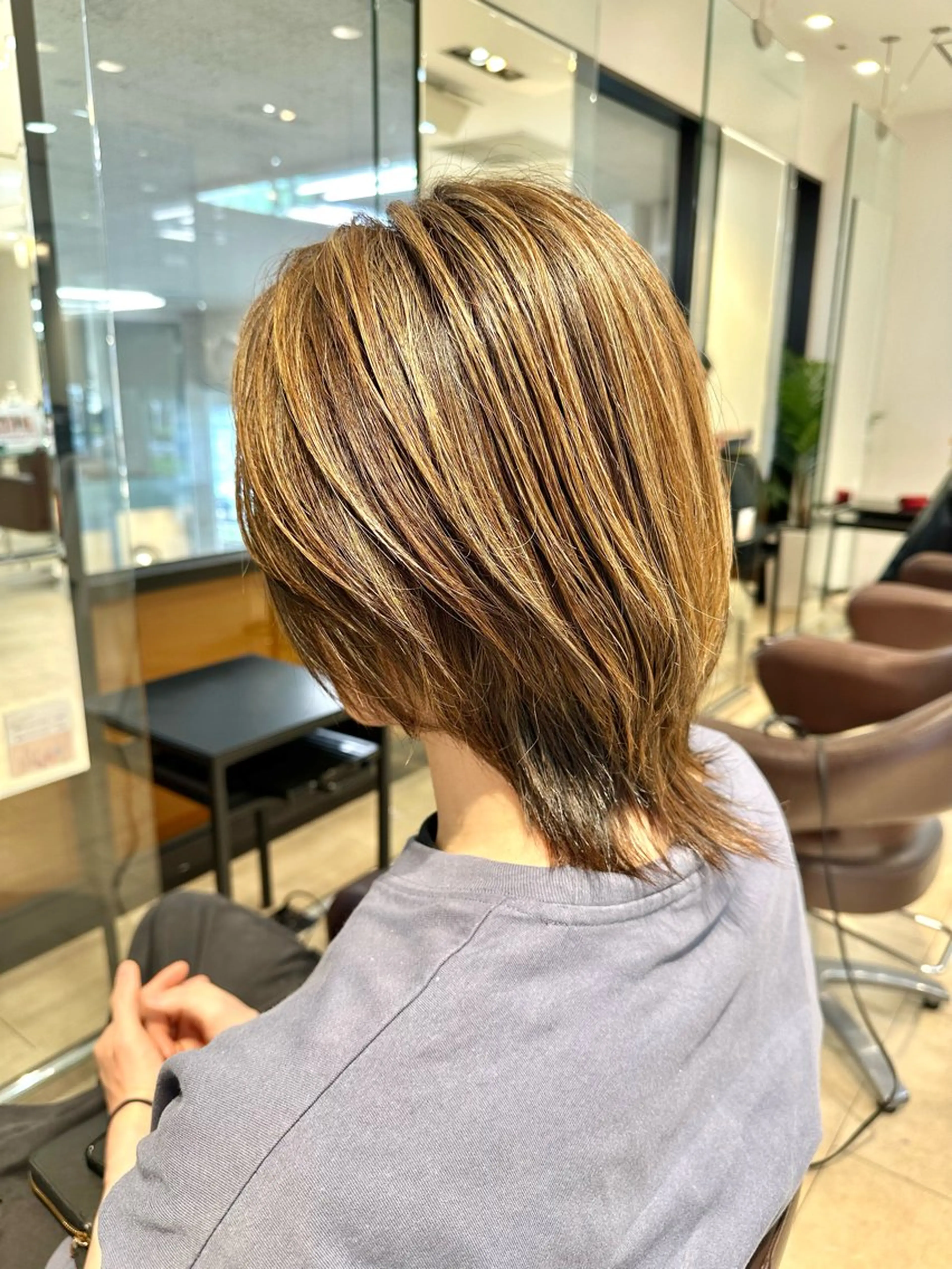 カラー メンズ TAYA大阪上本町所属・【ダブルカラー/縮毛 矯正】十場のヘアスタイル