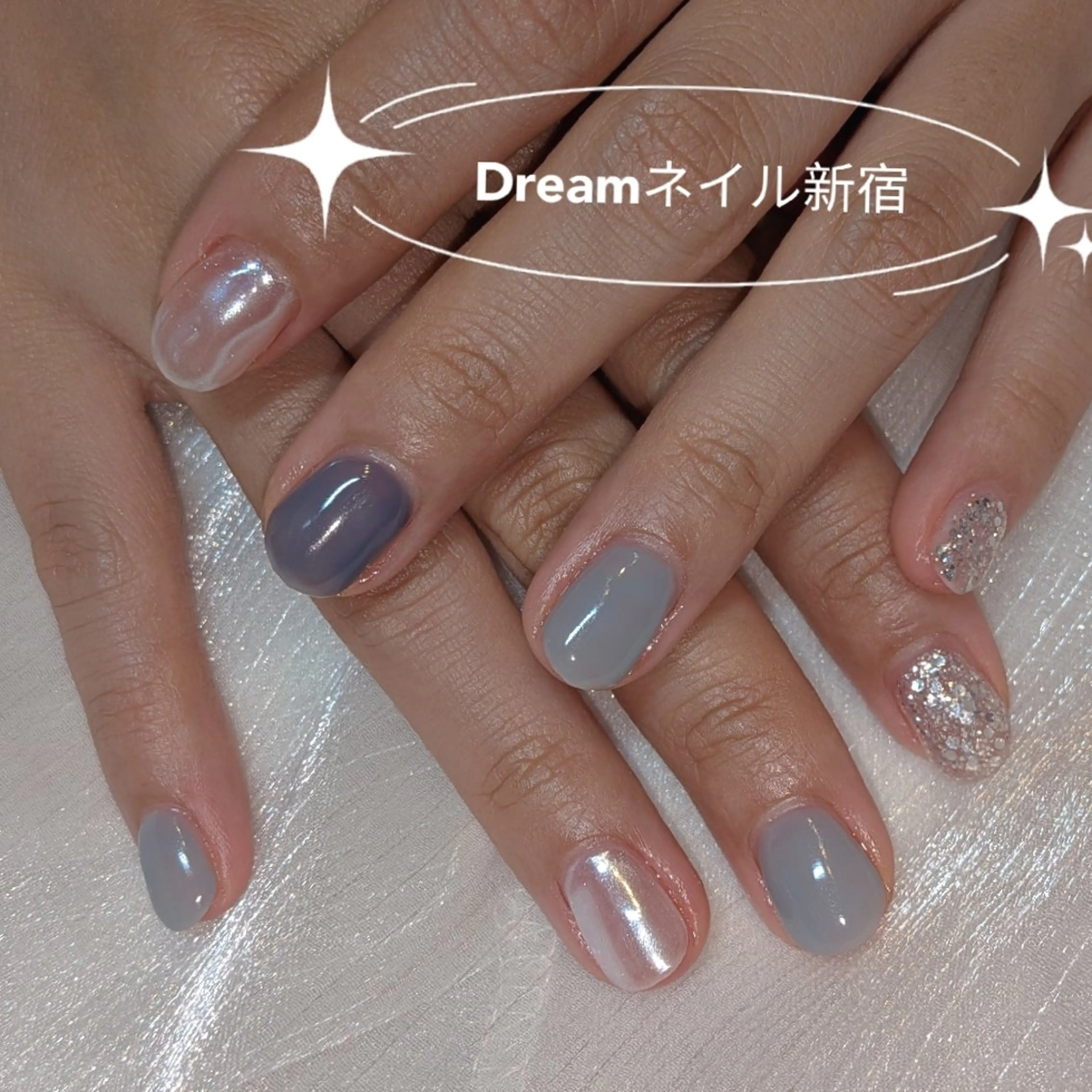 ネイル ハンドネイル ネイリストゆか💅 長さだし、深爪矯正のネイルデザイン