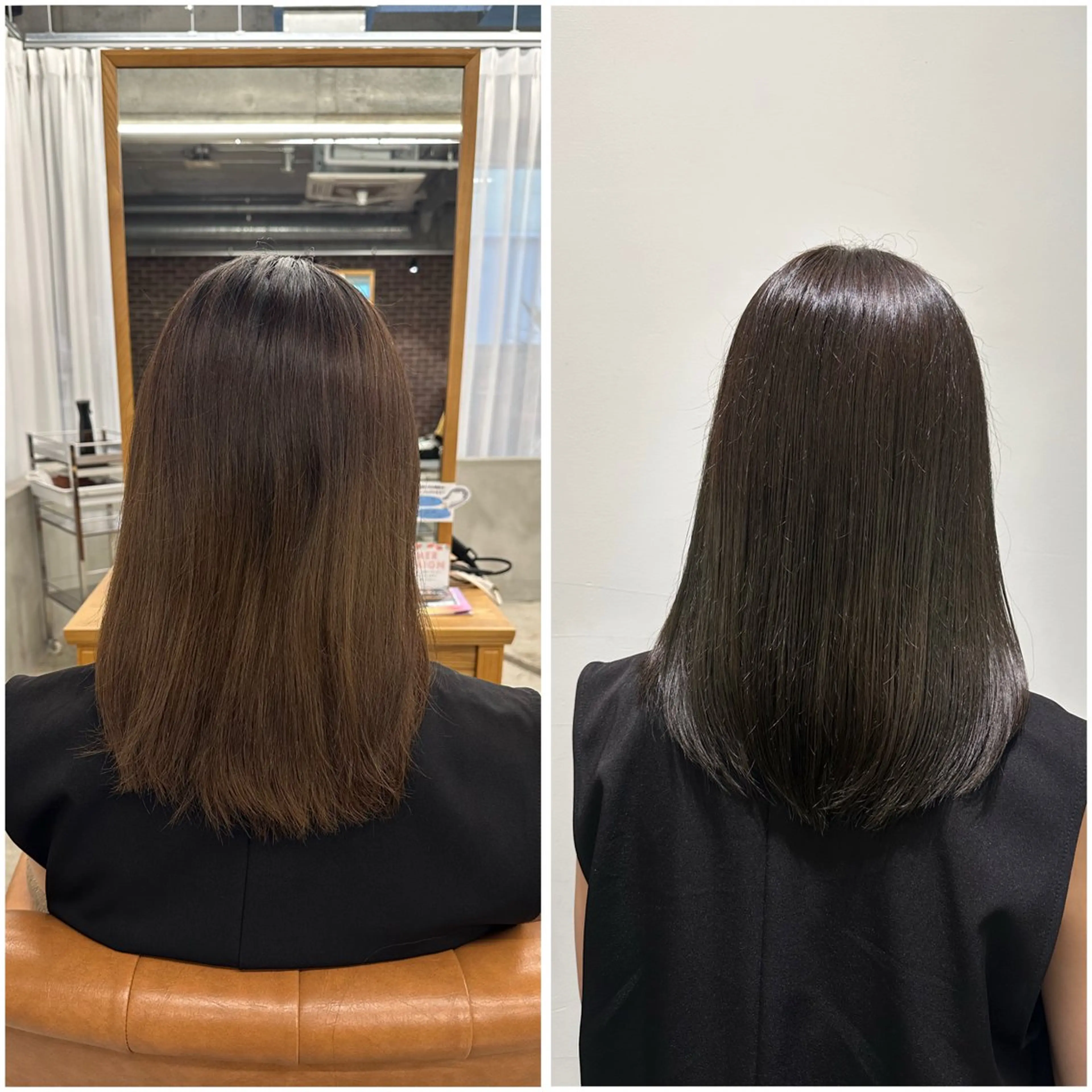 ミディアム カラー ヘアカラー 山野愛子美容室銀座所属・銀座YUKINA🌙 カラーブリーチ🩷のヘアスタイル